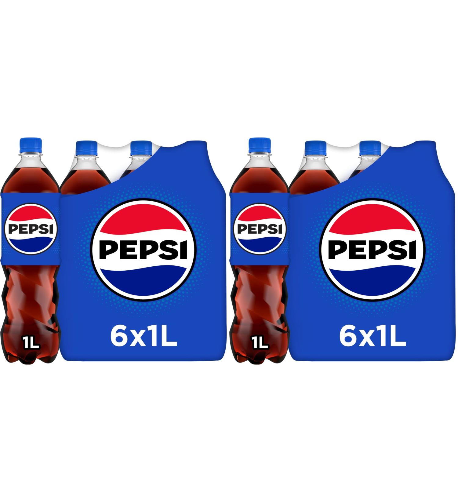 Pepsi Regular Bouteille 6 X 1L Pack (Lot de 2) - Buy Online on GoSupps.com