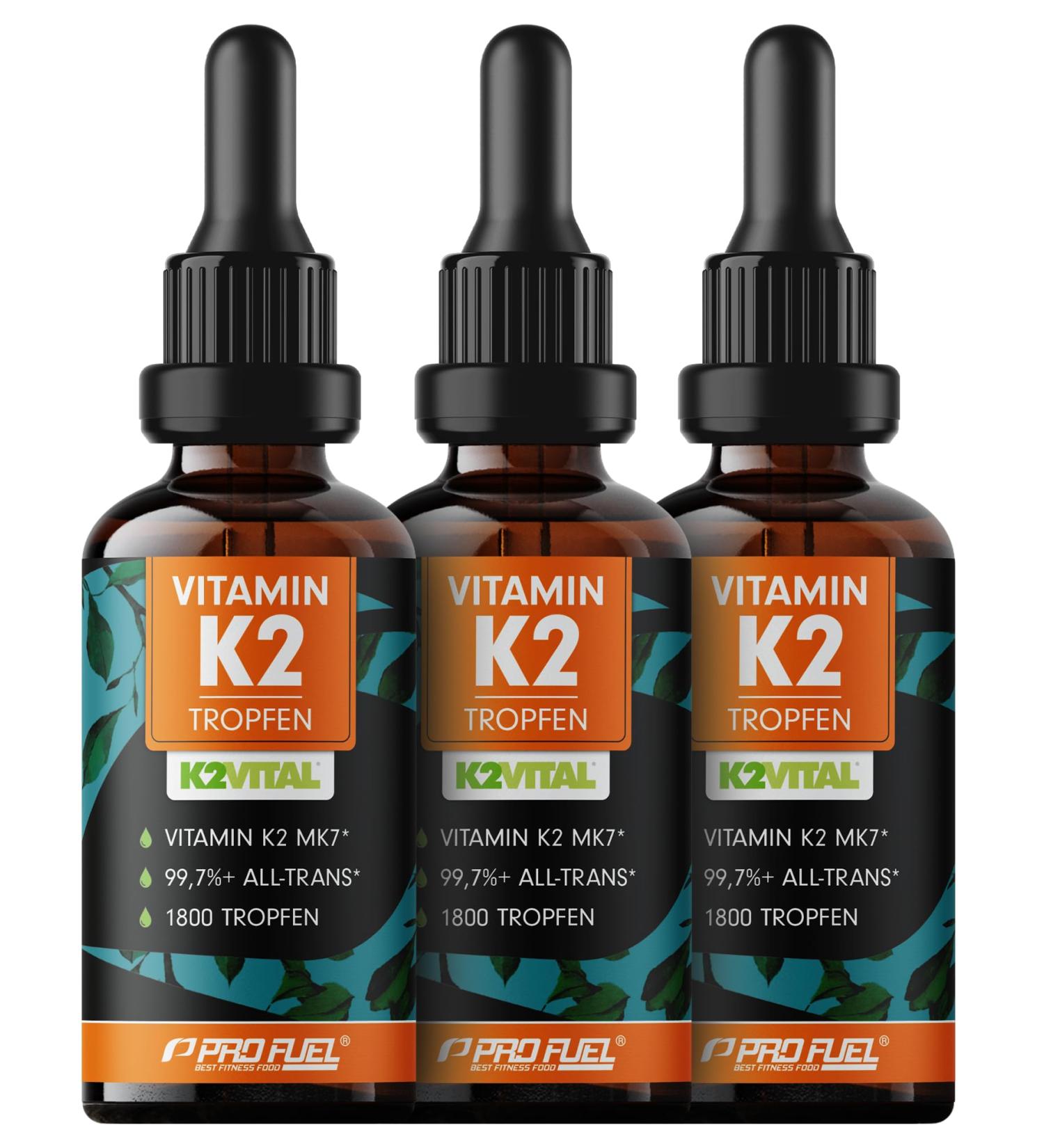 Buy High Dose Vitamin K2 Drops (5400x) - 200 g MK7 K2Vital - 100% Vegan Lab Tested International Shipping - Buy Online on GoSupps.com