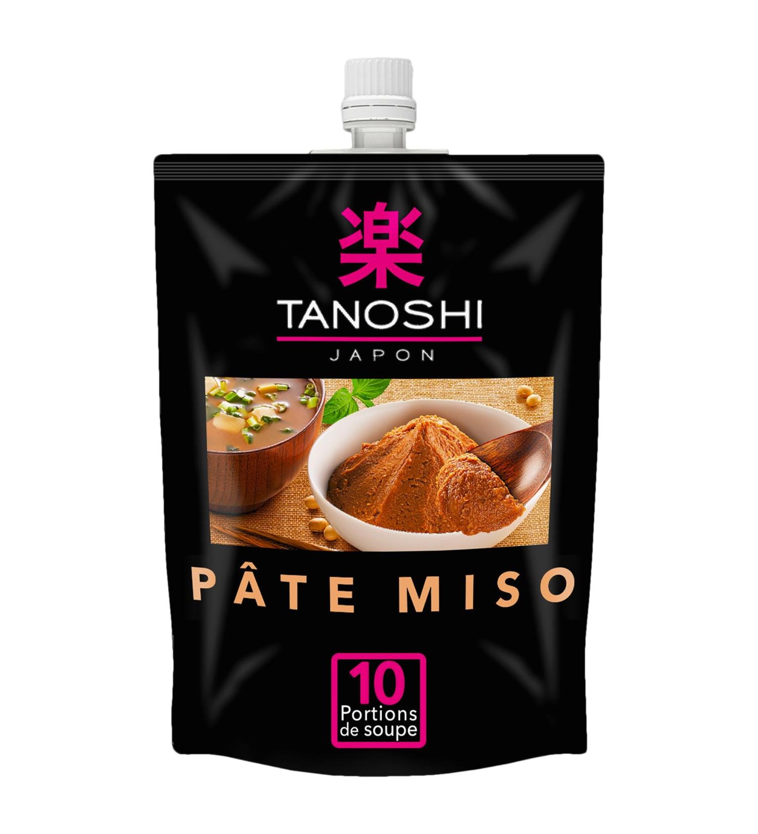 TANOSHI - Miso paste for soups and savory dishes - 1 resealable bottle of 150g - Buy Online on GoSupps.com