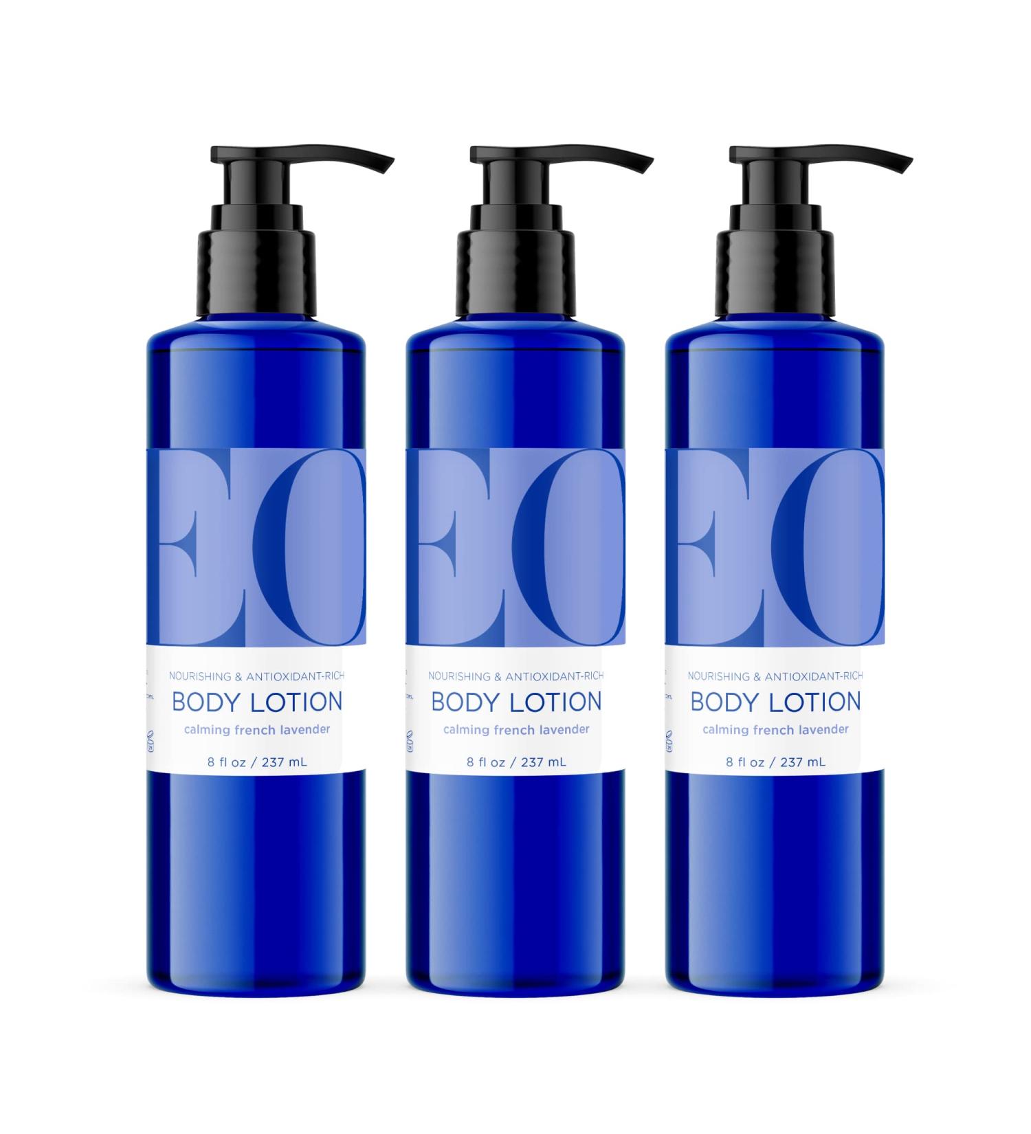 Organic French Lavender Body Lotion 8 oz (Pack of 3) with Vitamin E and Botanical Extracts - Buy Online on GoSupps.com