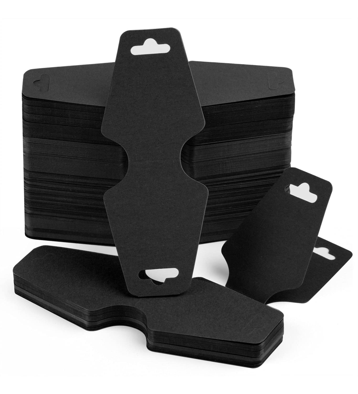 250 Pcs Blank Necklace Display Cards - Jewelry Holder Tags for Necklaces, Bracelets & Keychains - Black Hanging Cards for Jewelry Display - Buy Online on GoSupps.com