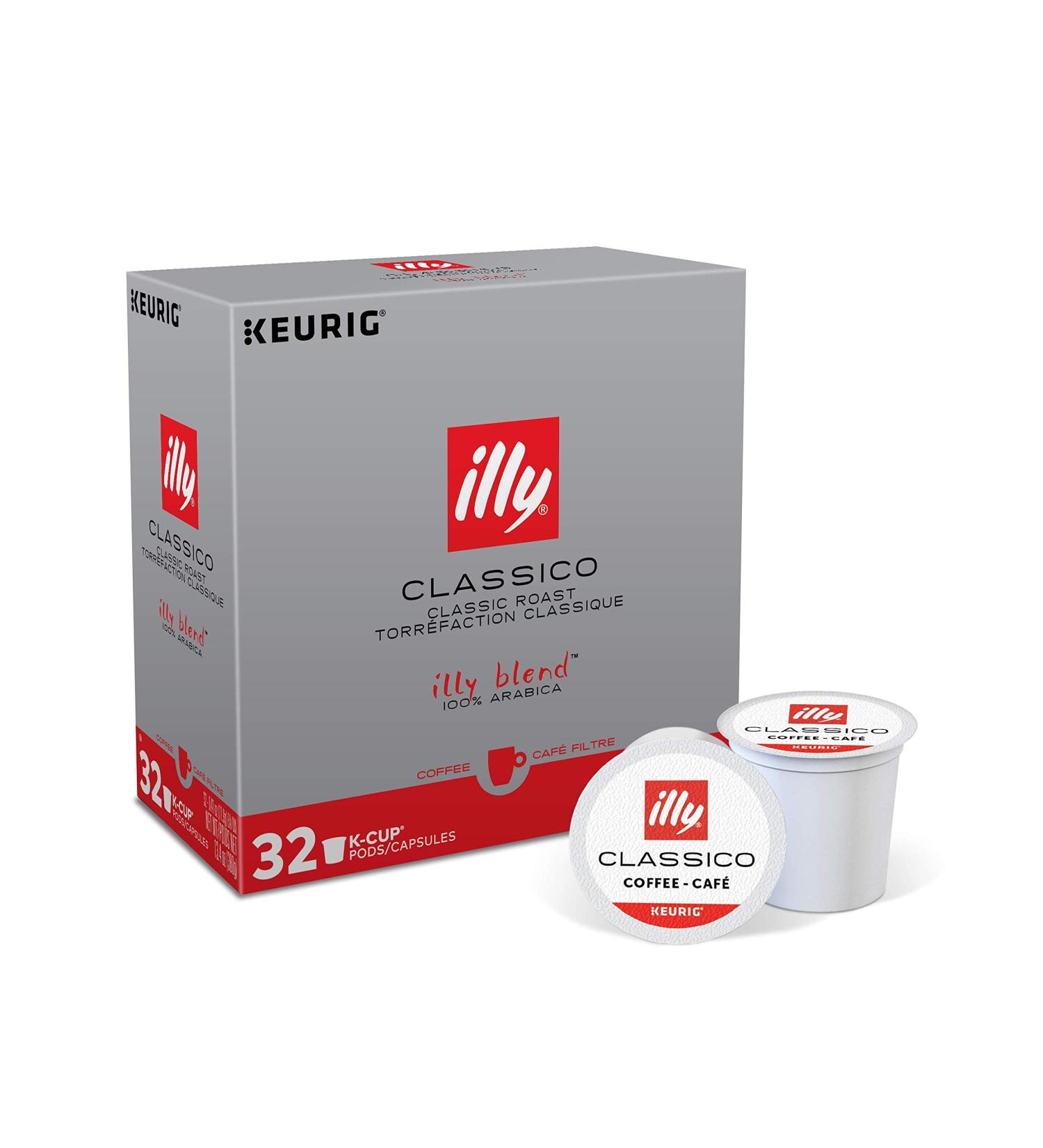 illy Classico Medium Roast 100% Arabica Bean K Cup Pods - 32 Count Pack - Buy Online on GoSupps.com