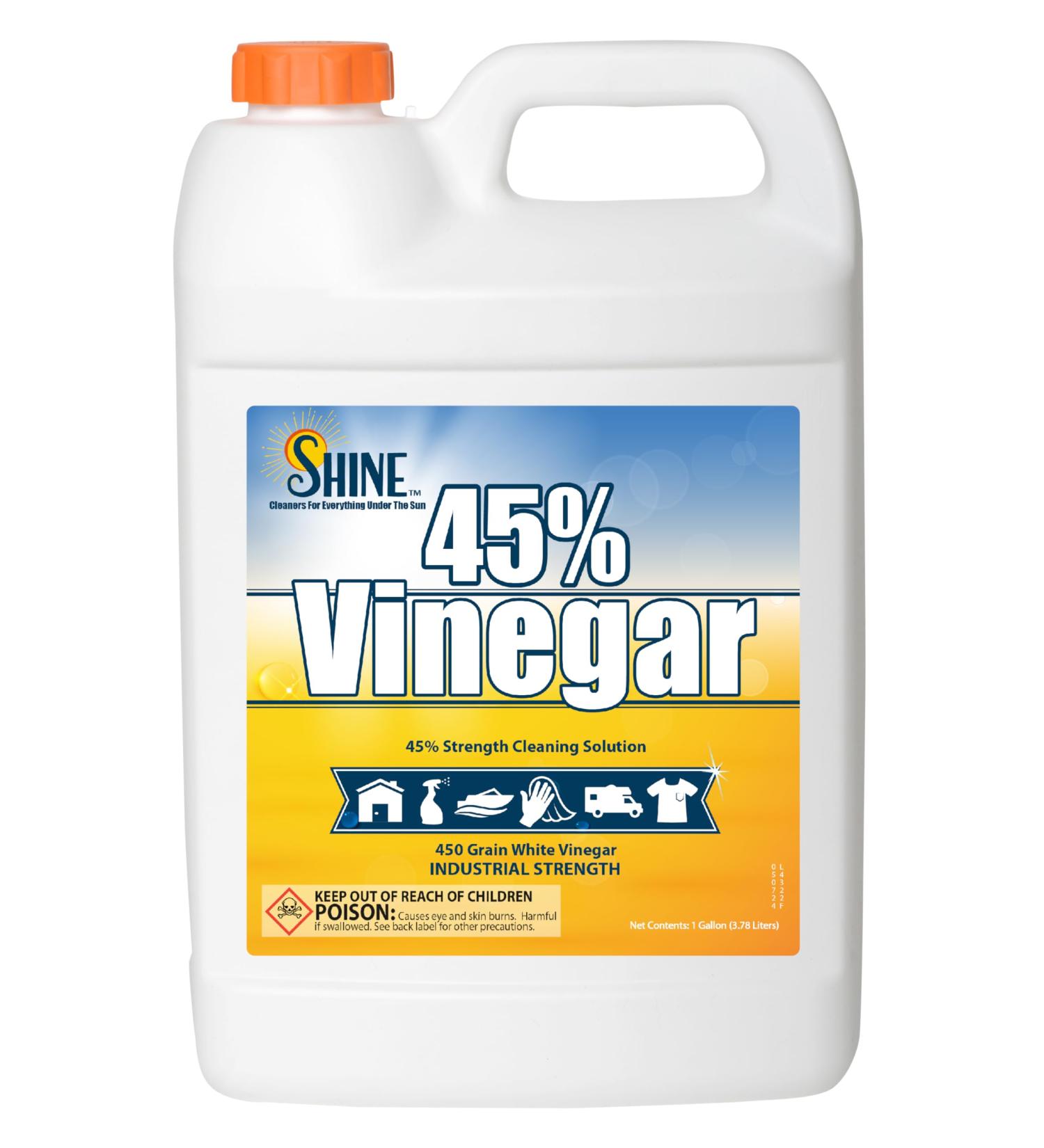 Buy Energen Carolina 45% White Vinegar - 450 Grain Industrial Concentrate 1 Gallon (128 Fl oz) - Ideal for Cleaning Cooking & More - International Shipping Available - Buy Online on GoSupps.com