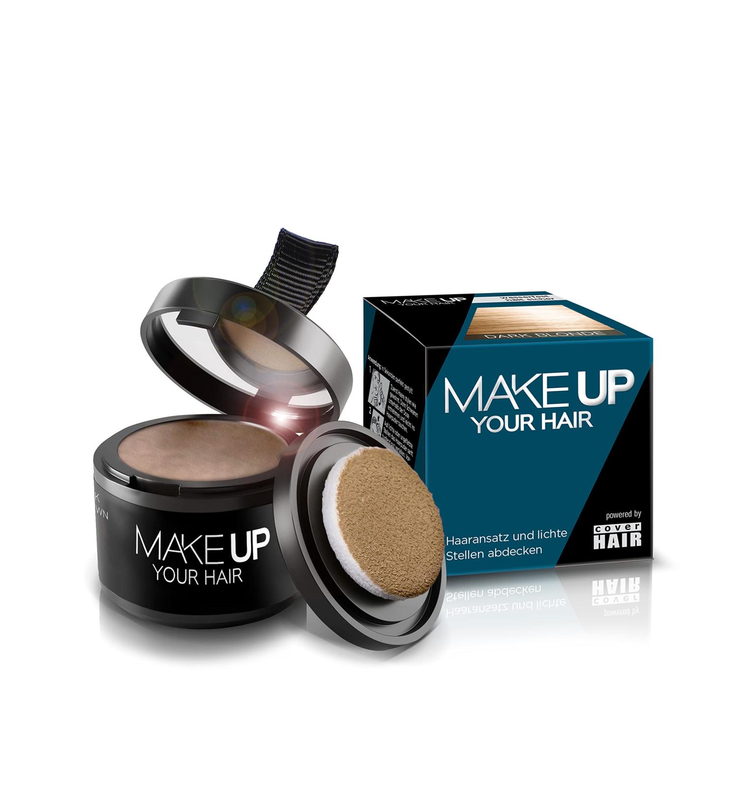 Dark Blonde Hair Base Powder (4G) - Fast & Invisible Gray Hair Concealment Waterproof & Wind-Resistant - International Shipping Available - Buy Online on GoSupps.com