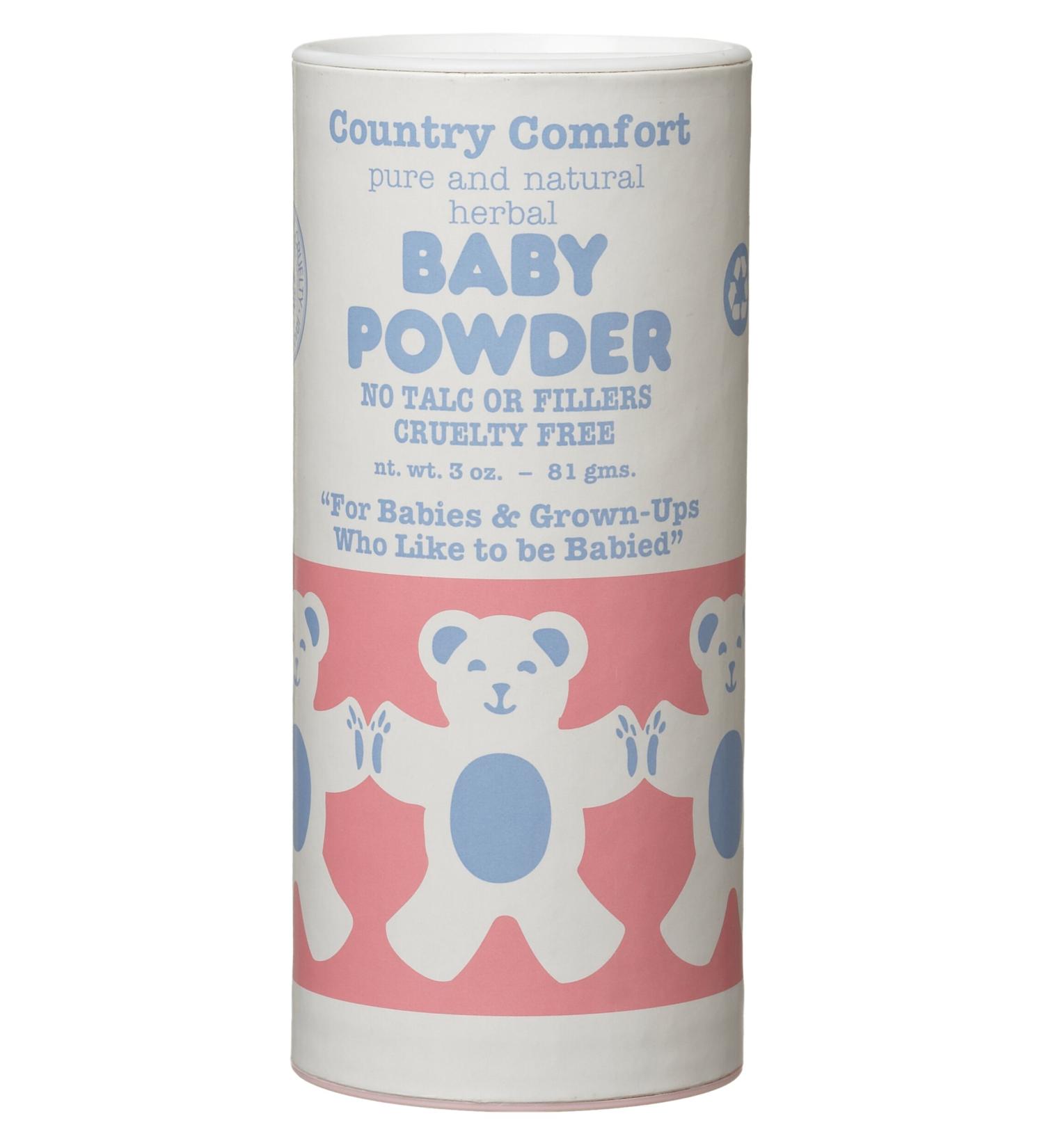 Country Comfort Pure & Natural Herbal Baby Powder No Talc 3 Oz