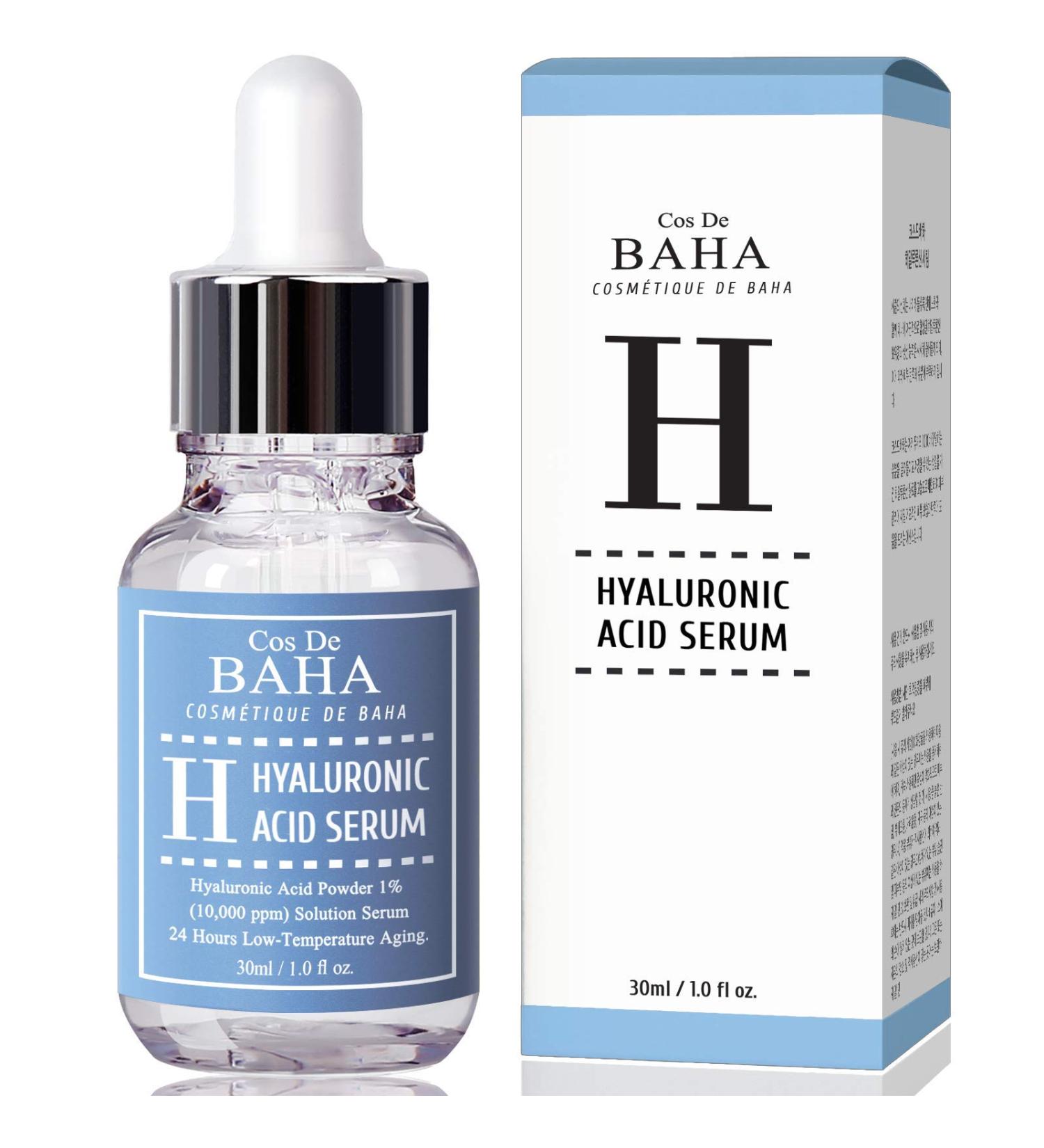 Pure 100 Hyaluronic Acid Serum for Face by CosDeBAHA Anti Aging Moisturizer Natural Collagen Plumping Booster Anti Wrinkle Formula! Drop of Youth Increase Skin Hydration Korean Skin Care 30ml - Buy Online on GoSupps.com