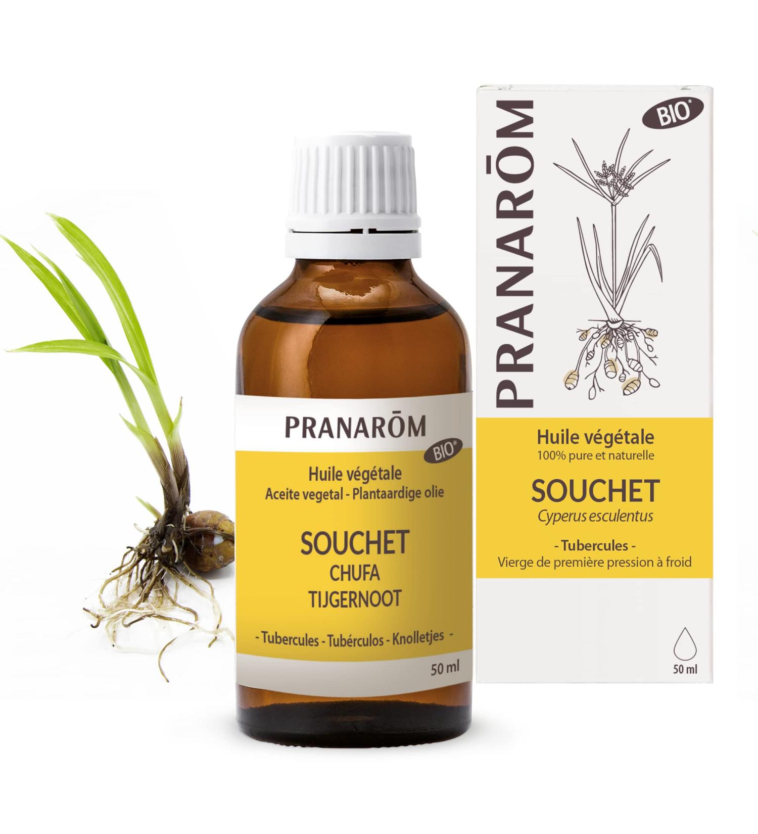 Pranar m Pranar m Souchet Organic Vegetable Oil Softening Nourishing and Protecting 50 ml