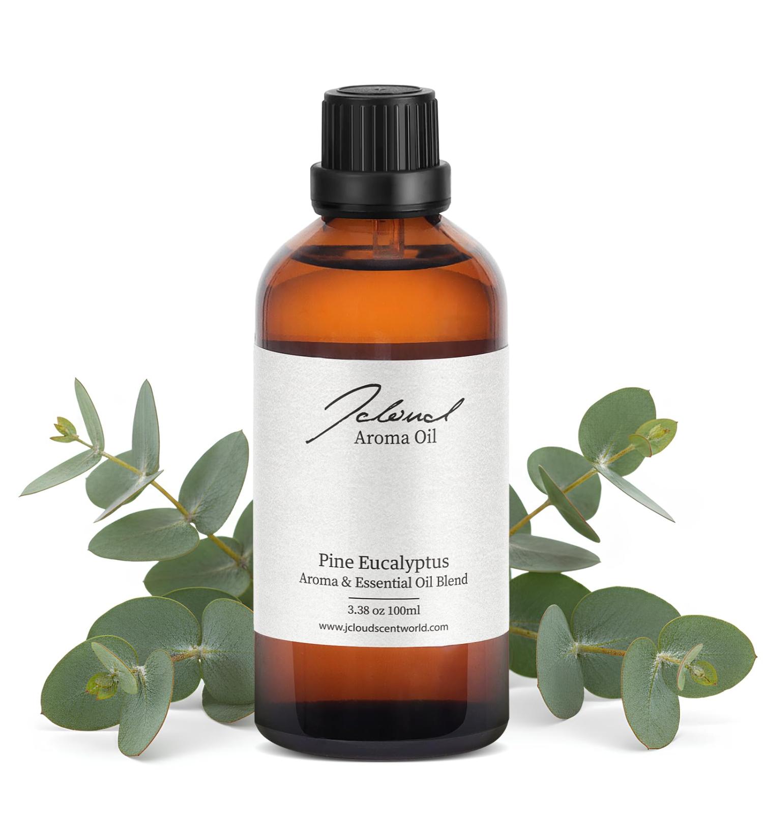 JCLOUD Pine Eucalyptus Hotel Diffuser Oil Lemon Eucalyptus & Cedar - Hotel Essential Oil Luxury Long Lasting Aromatherapy Fragrance in Glass Bottle 100mL - Buy Online on GoSupps.com