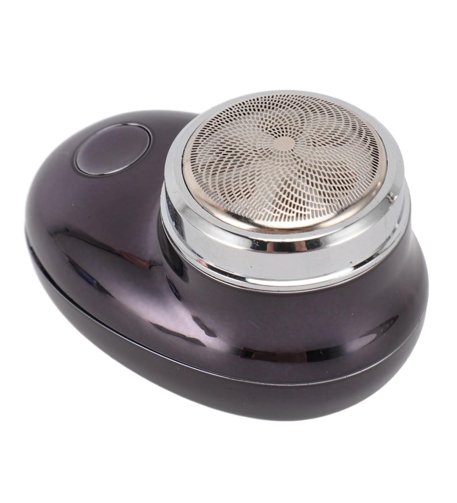 Handheld Beard Trimmer Electric Beard Trimmer Smoothing Cut USB Rechargeable Stainless Steel (Electroplated Black) - Buy Online on GoSupps.com