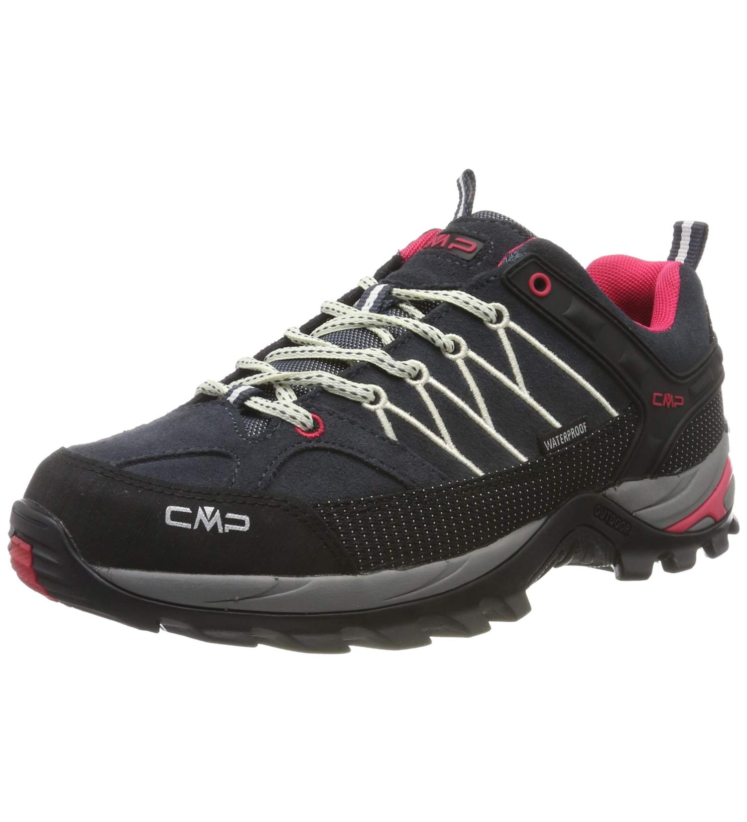 CMP Women's Rigel Low Hiking Shoes - Waterproof Trekking Footwear 40 EU - Anthracite & Off White - Buy Online on GoSupps.com