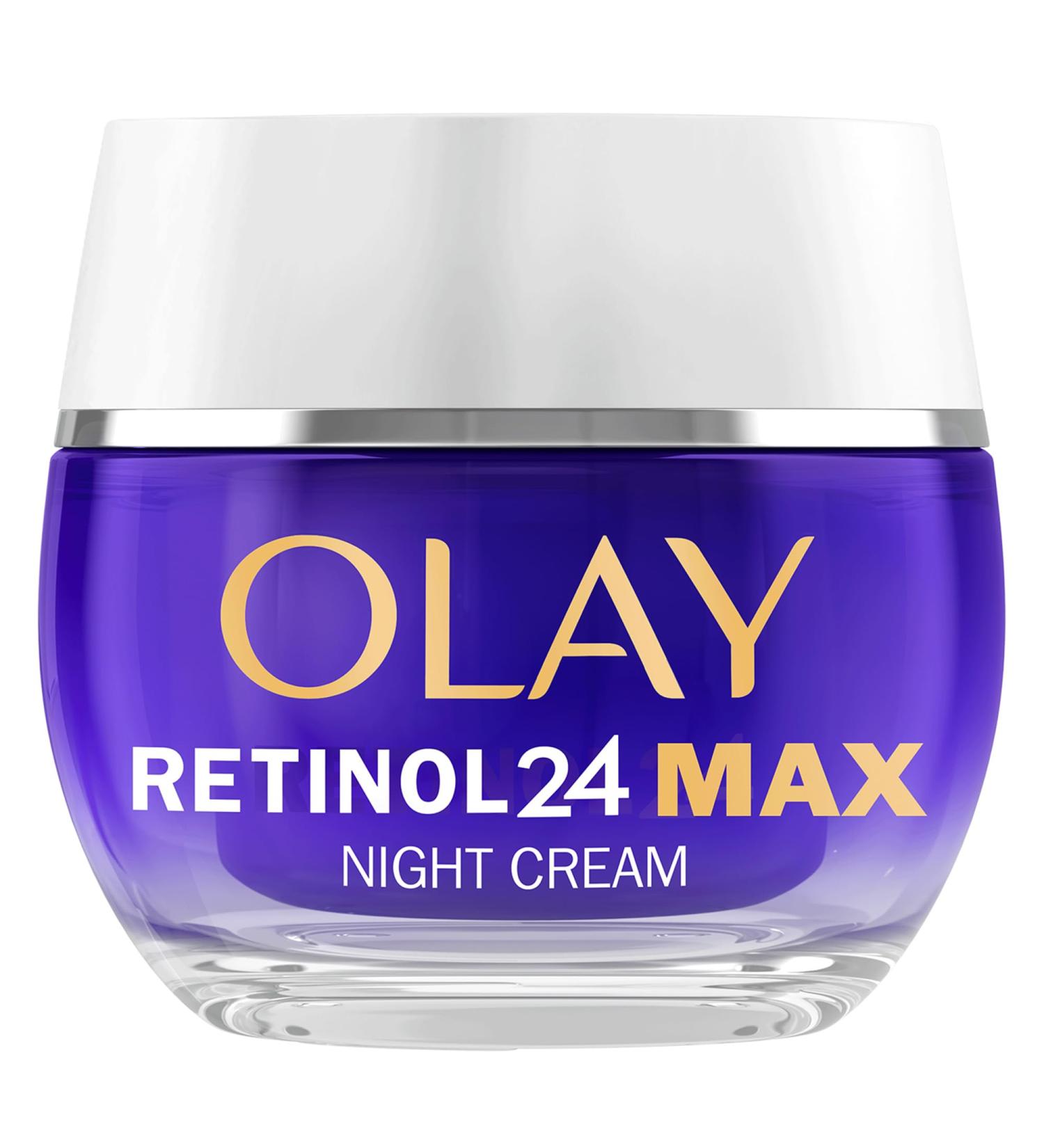 Olay Retinol 24 MAX Night Cream Face Moisturiser Skincare with Antioxidant Vitamin E 40% Glycerin Overnight Anti Aging Skin Care: Smooths Renews and Hydrates 50ml (vs Retinol24 Night Cream) Olay Retinol MAX Night Cream 50ml - Buy Online on GoSupps.com
