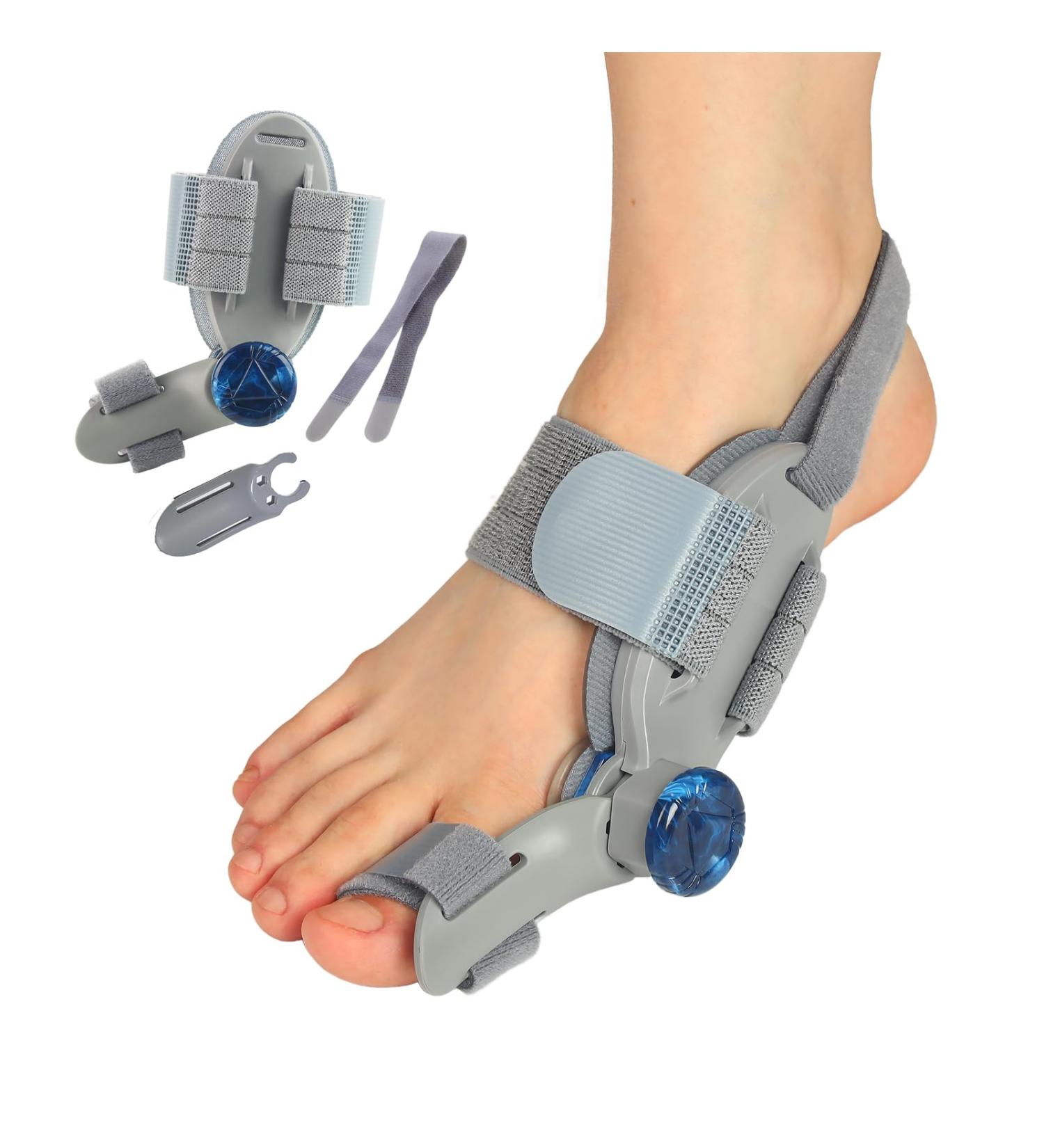 Bunion Corrector for Men & Women - Adjustable Hallux Valgus Splint & Toe Straightener with Silicone Pad - Relief & Support for Left/Right Feet - Buy Online on GoSupps.com