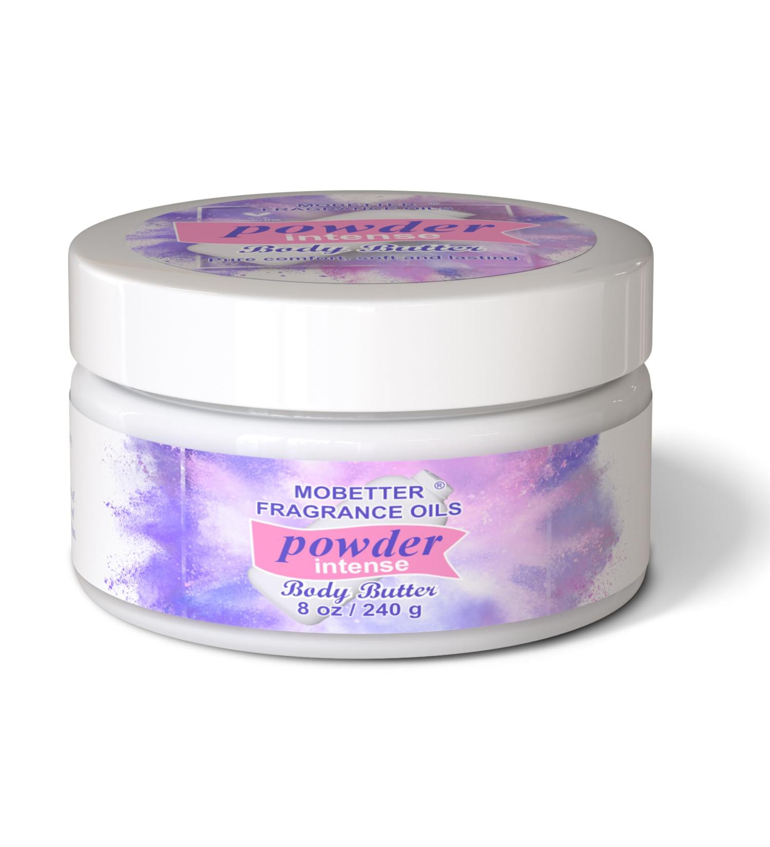MOBETTER FRAGRANCE OILS Powder Intense 8 Oz Body Butter for Unisex - Buy Online on GoSupps.com