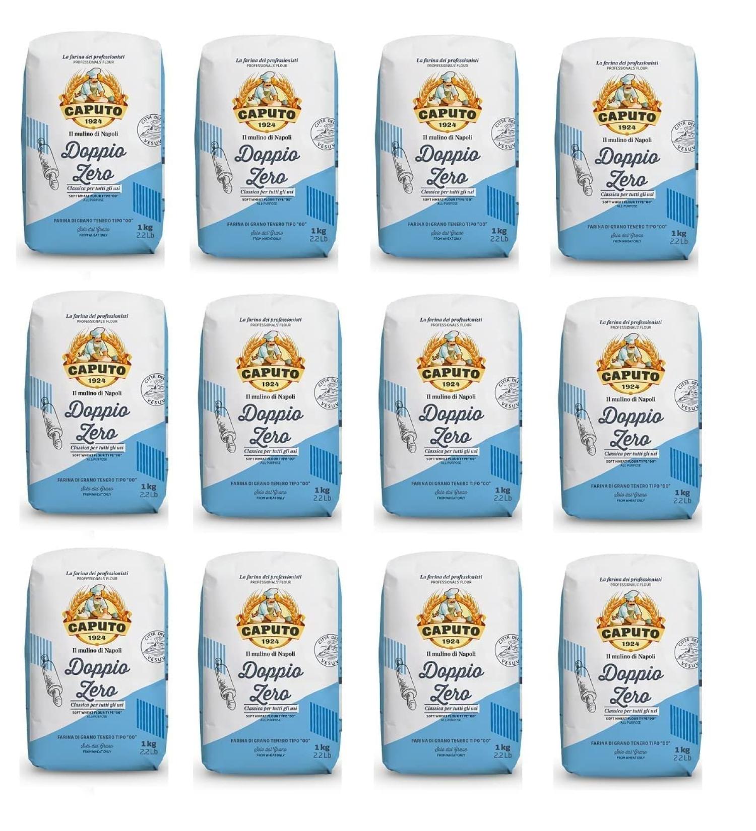 12 x Molino Caputo Classic Flour for Pizza Napoli Pizza Meel Pizza Meel 1 kg