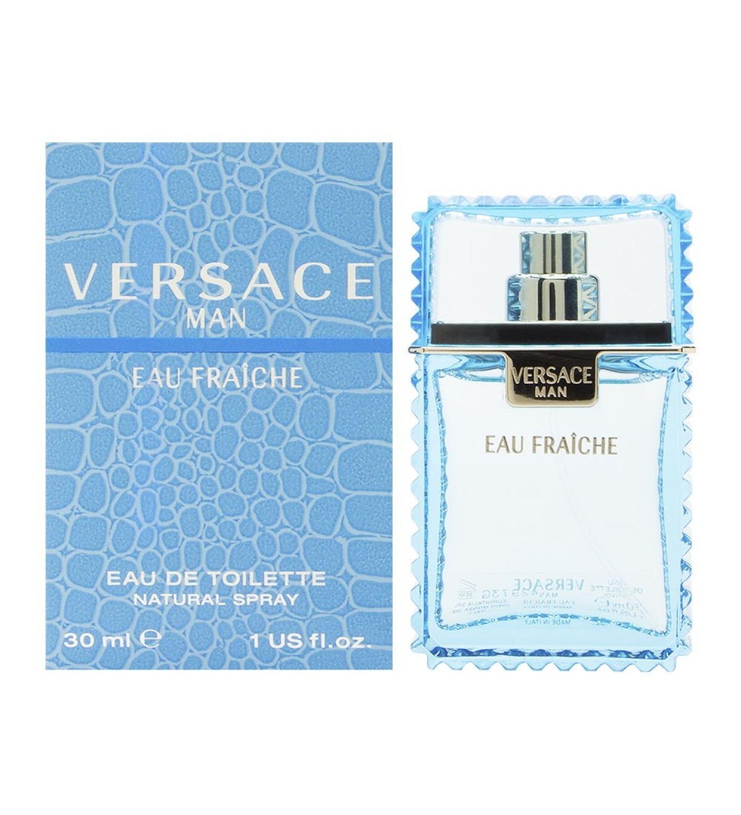 Versace Man Eau Fraiche by Versace for Men 1.0 oz Eau de Toilette Spray 1 Fl Oz (Pack of 1) Wood