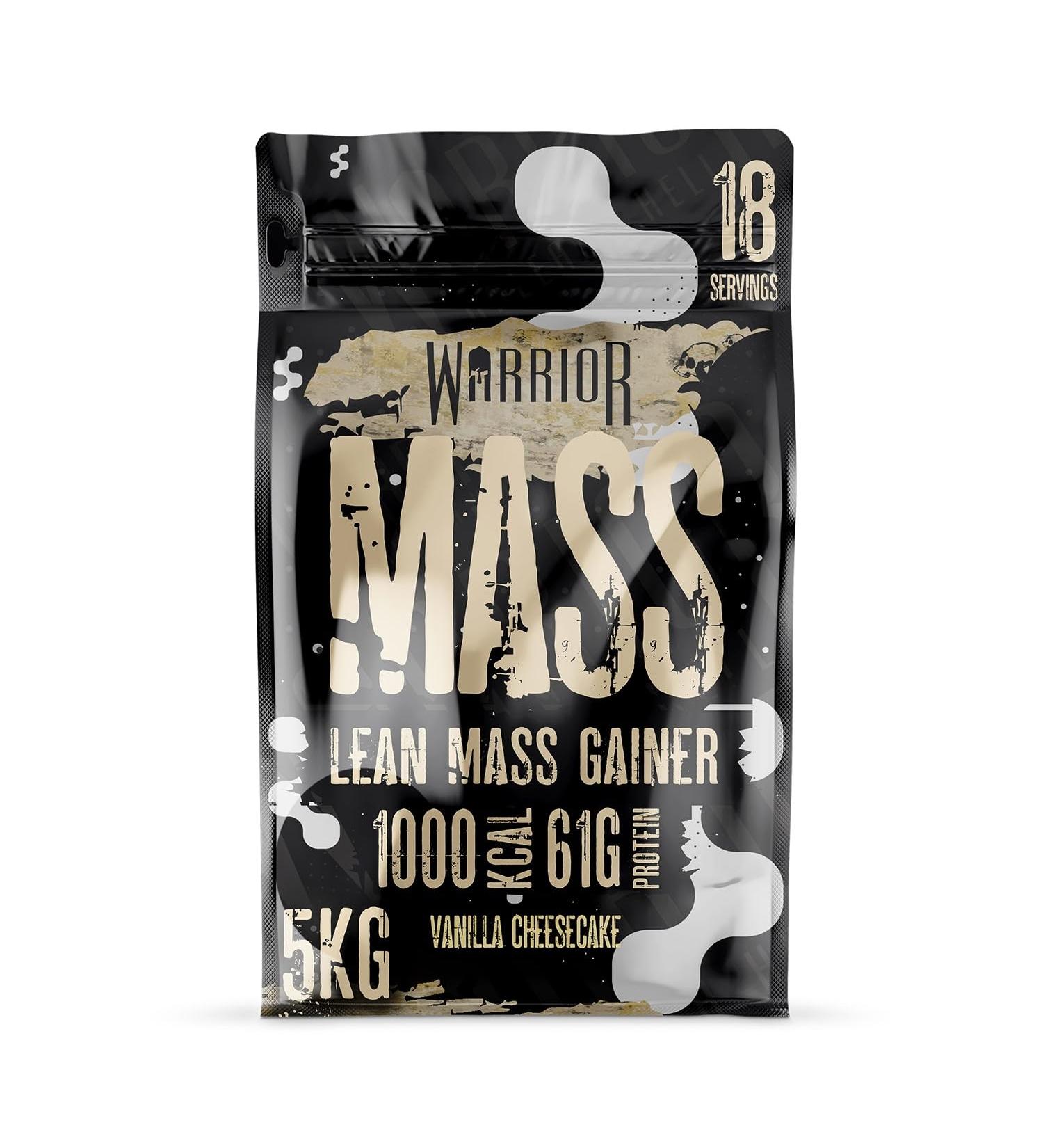  Warrior Warrior Mass Lean Muscle Weight Gainer Vanilla Cheesecake 5 kg - Buy Online on GoSupps.com