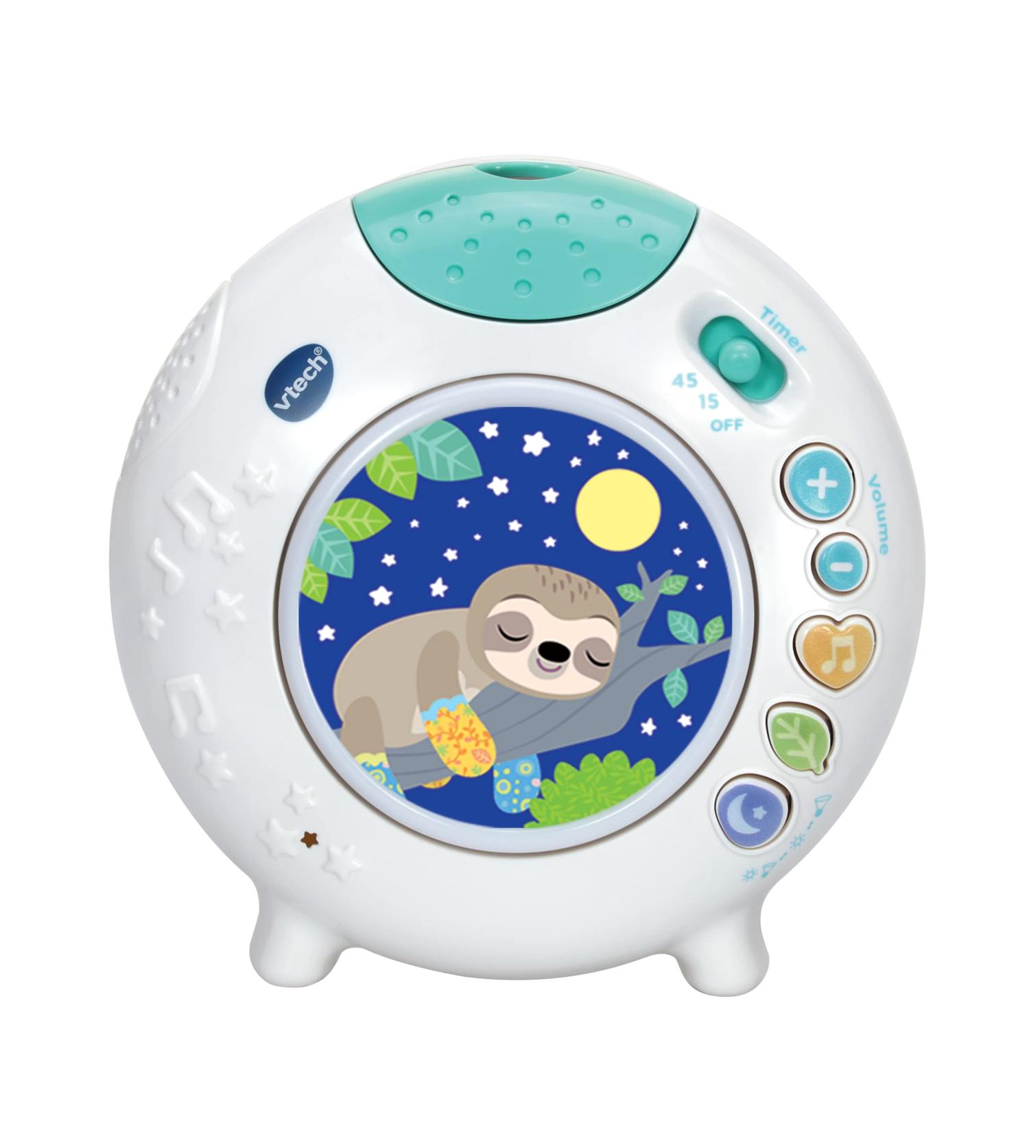 VTech Baby Sleepy Sloth Cot Light with Colourful Light Pattern Projection Nature Sounds & Soothing Lullabies Portable Gift for Babies 0 3 6 12 months + English Version - Buy Online on GoSupps.com