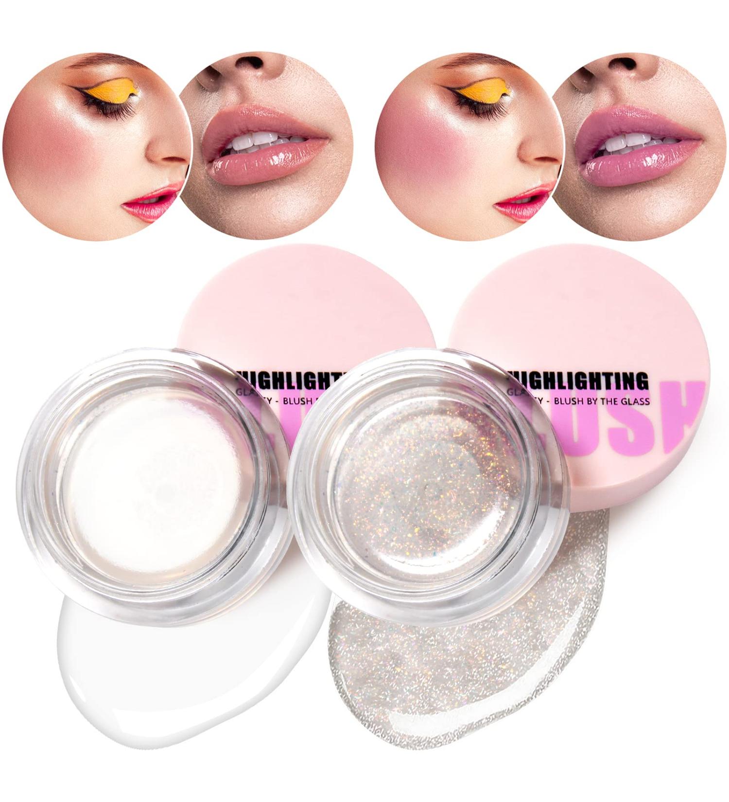 U-Shinein 2 Pcs Color Changing Blush & Lip Balm Cream Set - Waterpoof 2-in-1 Blusher Gel for Cheeks & Lips, Moisturizing and Long-Lasting - Color 01 - Buy Online on GoSupps.com