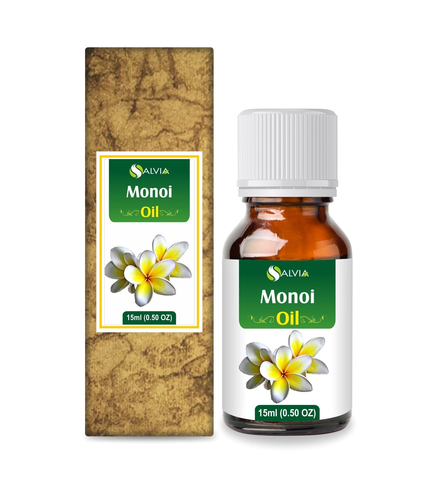 Monoi Oil - Pure Natural Infused Oil for DIY Skin Care & Hair Care | Stronger Shinier Hair - 15 ML - Buy Online on GoSupps.com