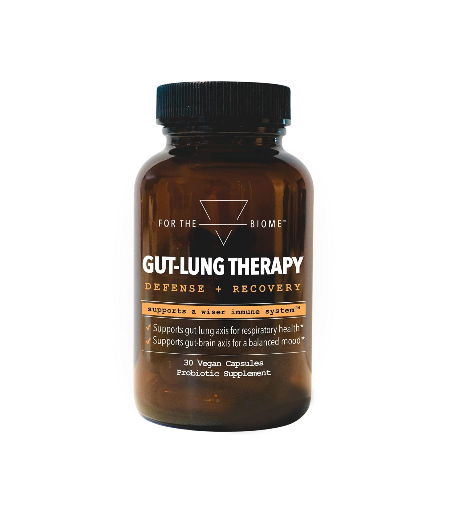 For The Biome Gut-Lung Therapy | All-in-One Prebiotic, Probiotic & Postbiotic | Clinically Proven Formula - 30 Count - Buy Online on GoSupps.com