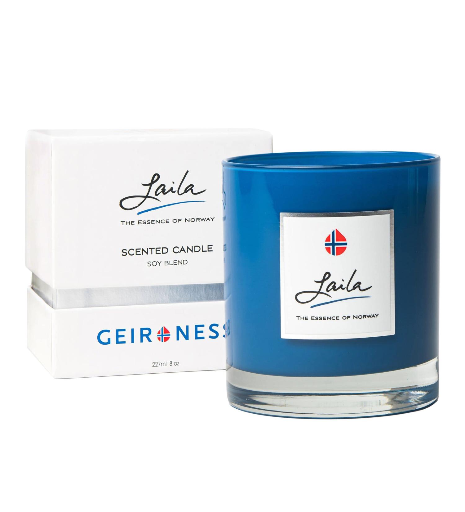 Geir Ness Laila Perfume Candle - Premium Soy Wax Aromatherapy Candle for Home & Spa - Long Lasting Clean Scent - Buy Online on GoSupps.com