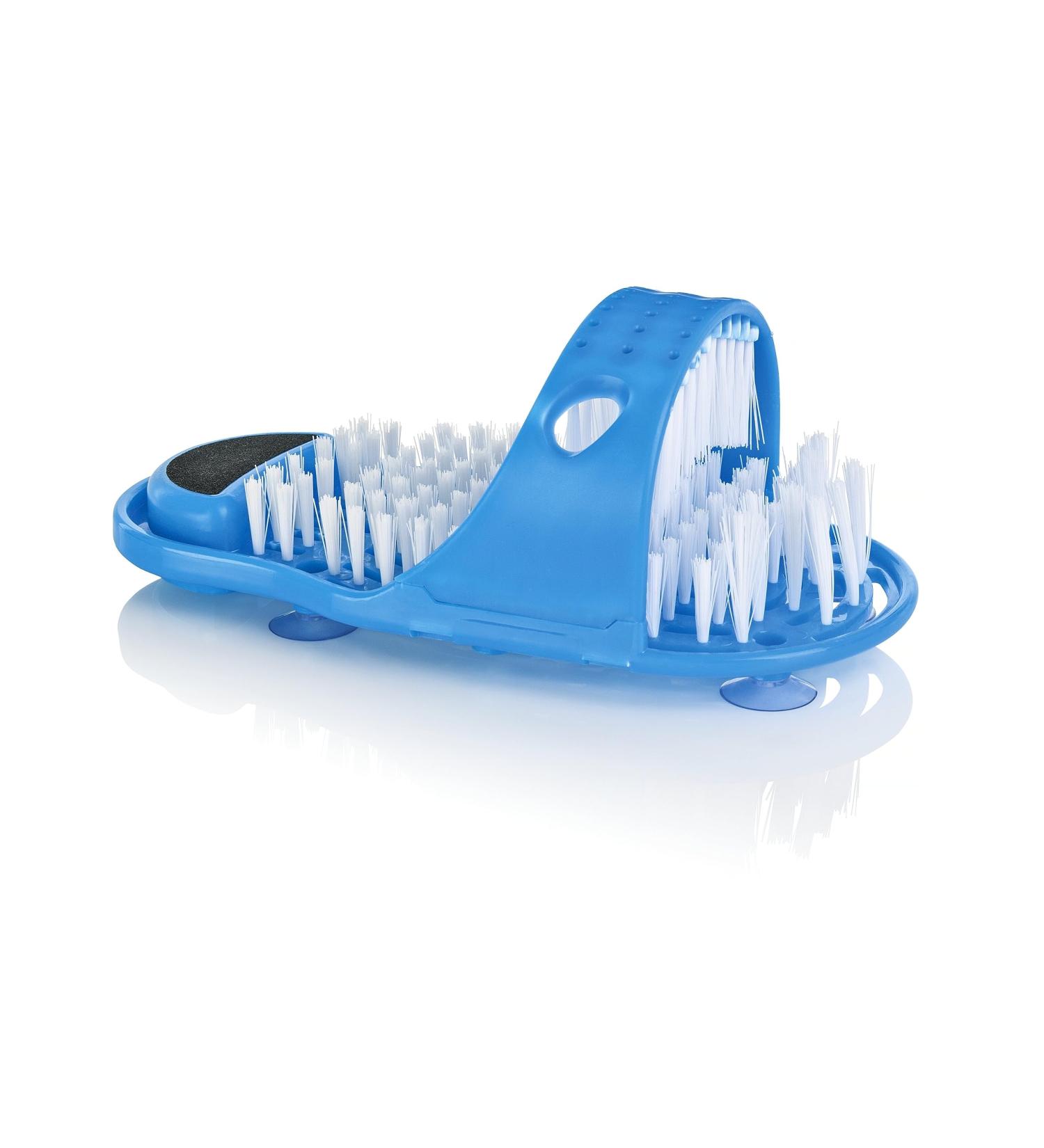 Effortless Foot Washing Brush & Pumice Stone - Easy Foot Care for Shower & Bath - No Bending Over Needed | International Shipping - Buy Online on GoSupps.com