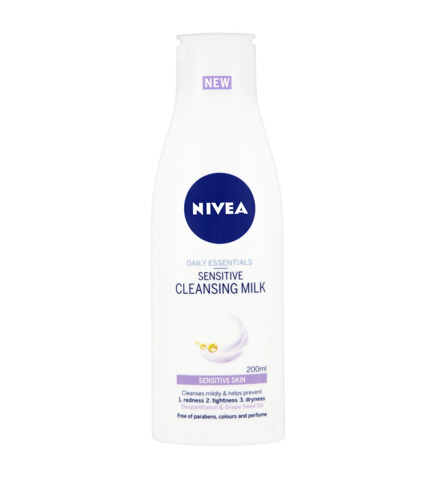 Nivea Daily Essentials Sensitive Cleansing Milk 200 ml Grape 200 ml (Pack of 1)