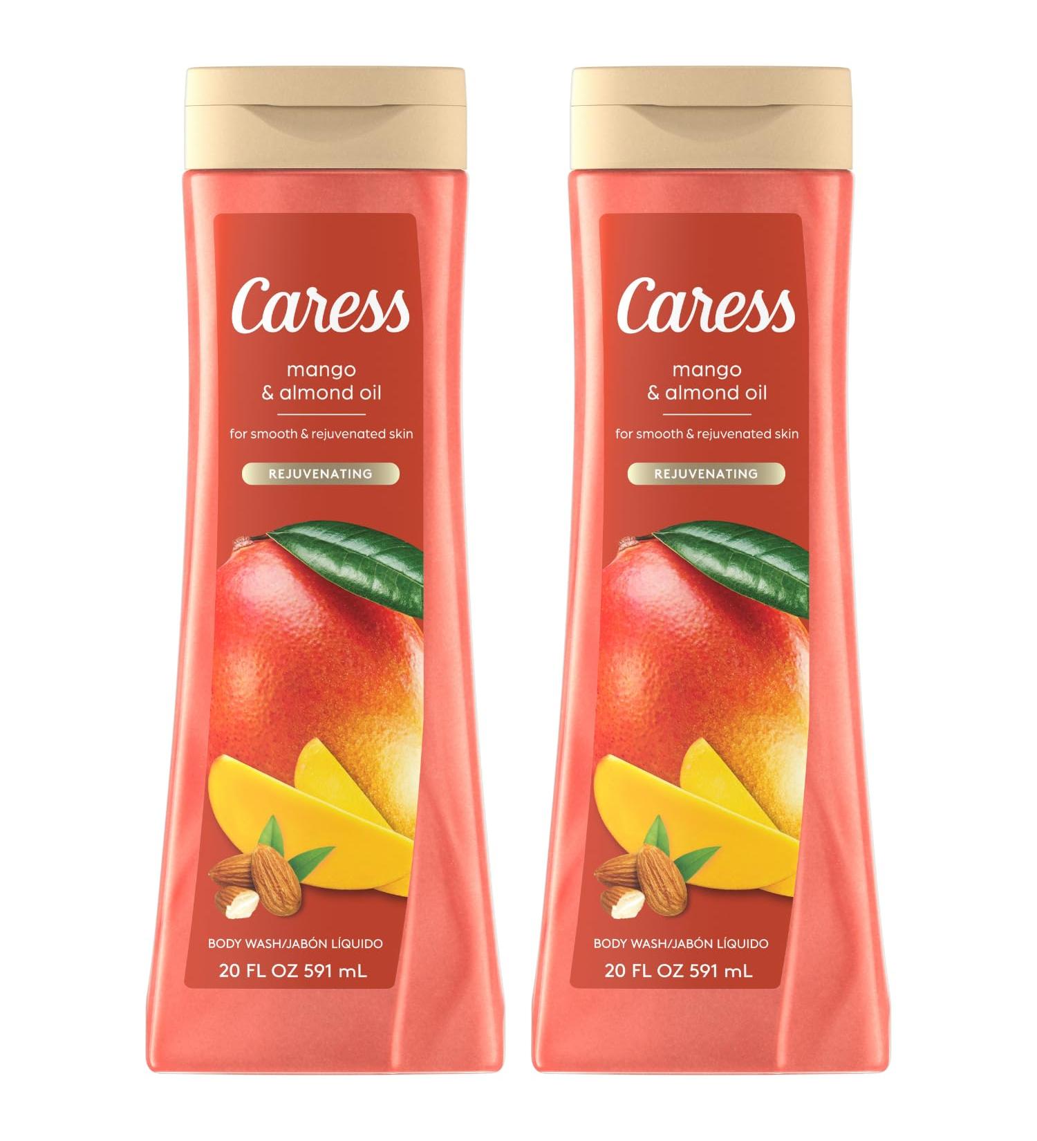 Caress Body Wash Mango & Almond Oil Moisturizing Body Wash for Smooth & Rejuvenated Skin Body Soap Liquid 20 Fl Oz (Pack of 2) - Buy Online on GoSupps.com