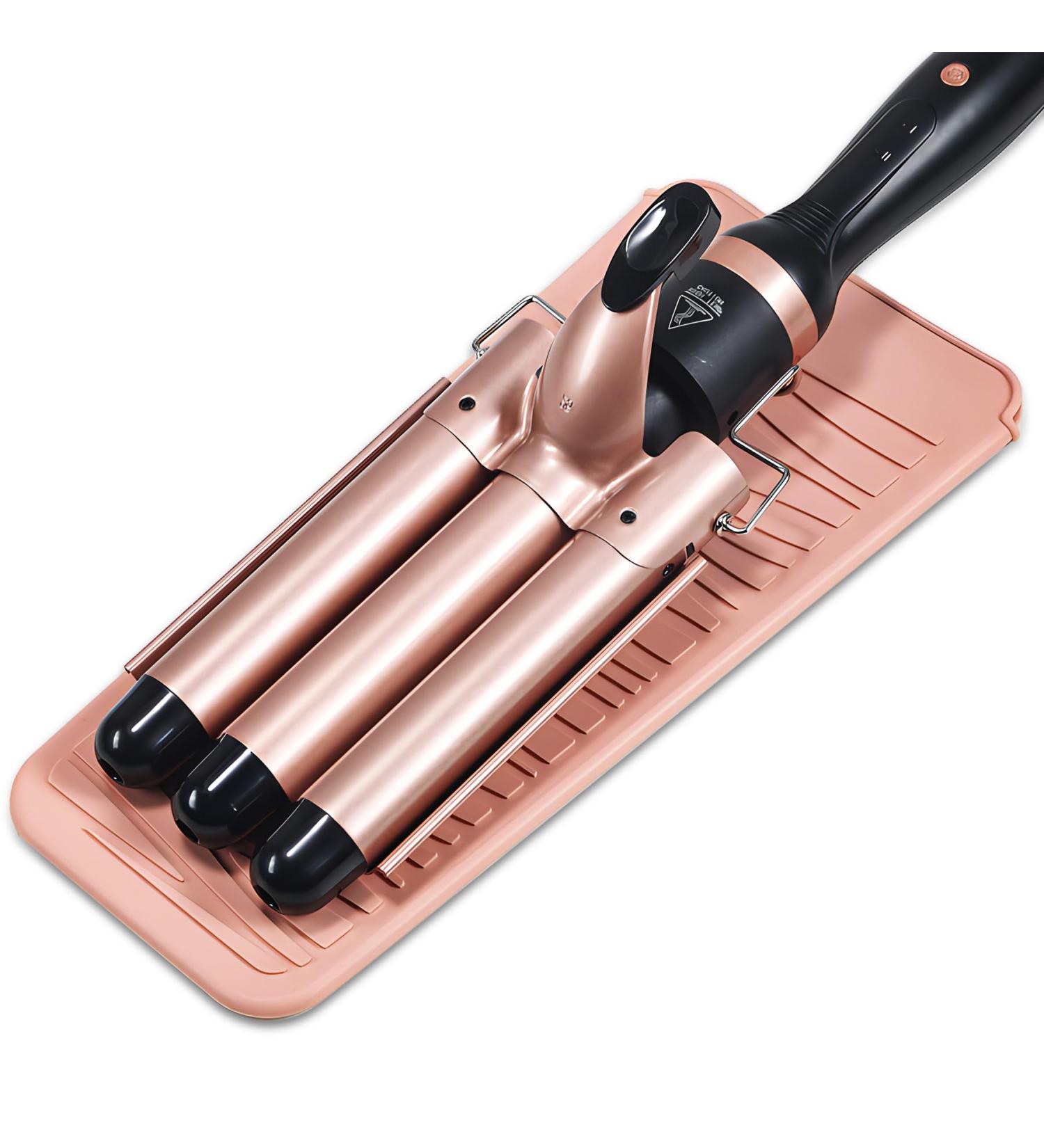 Large Heat Resistant Mat | Professional Silicone Pad for Curling Irons & Hair Tools | Pink Heat Mat for Safe Use - Buy Online on GoSupps.com