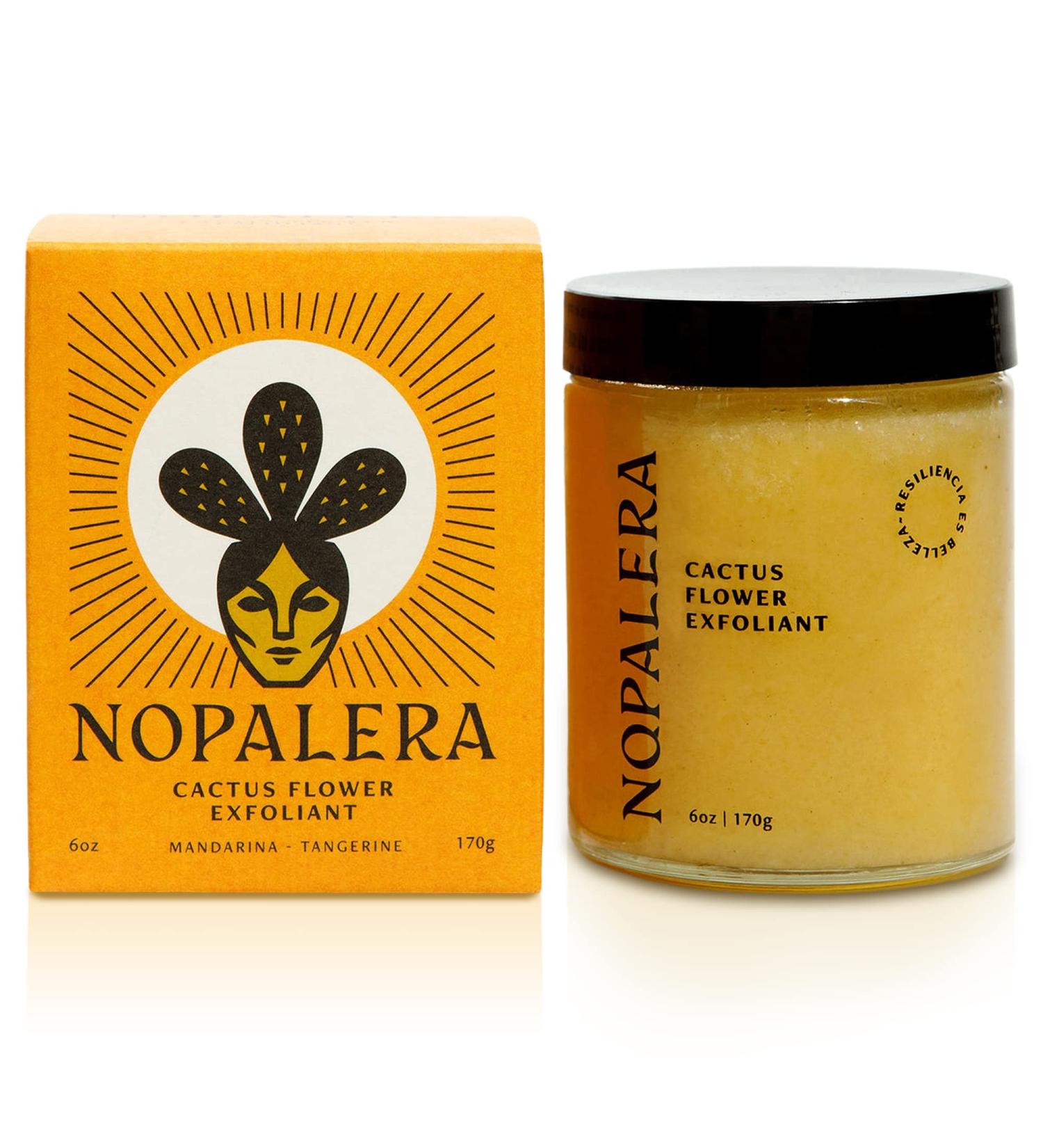 Nopalera Cactus Flower & Tangerine Exfoliant Scrub 6 oz - Handmade 3-in-1 Cleanser, Exfoliant, Moisturizer - Vegan & Cruelty-Free - Buy Online on GoSupps.com