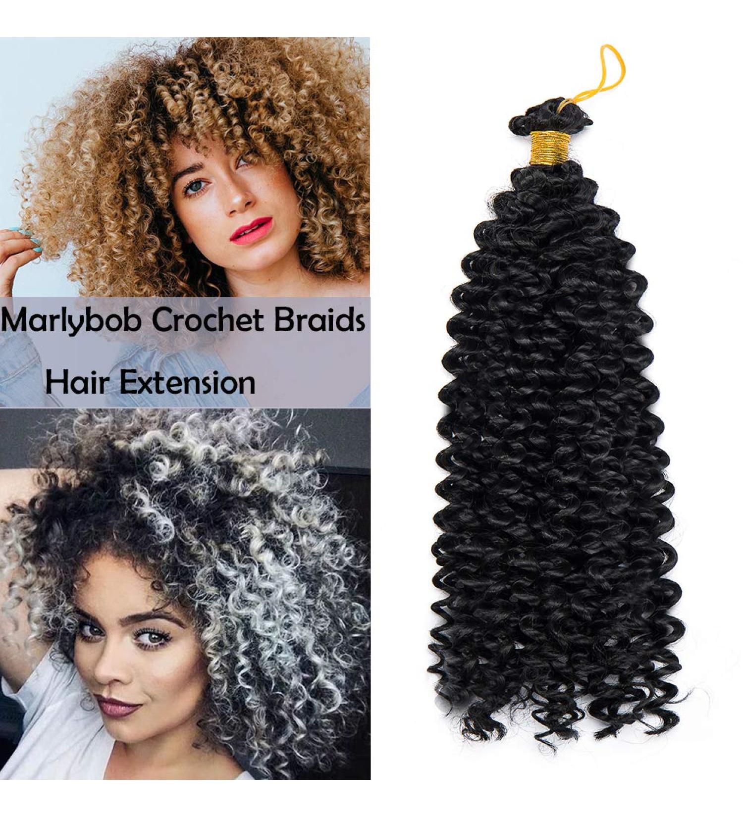 Affordable Afro Braid Hair Extensions | Realistic Water Wave Crochet Weaving Braids | 14 (35cm) Raven Black - 100g - Buy Online on GoSupps.com