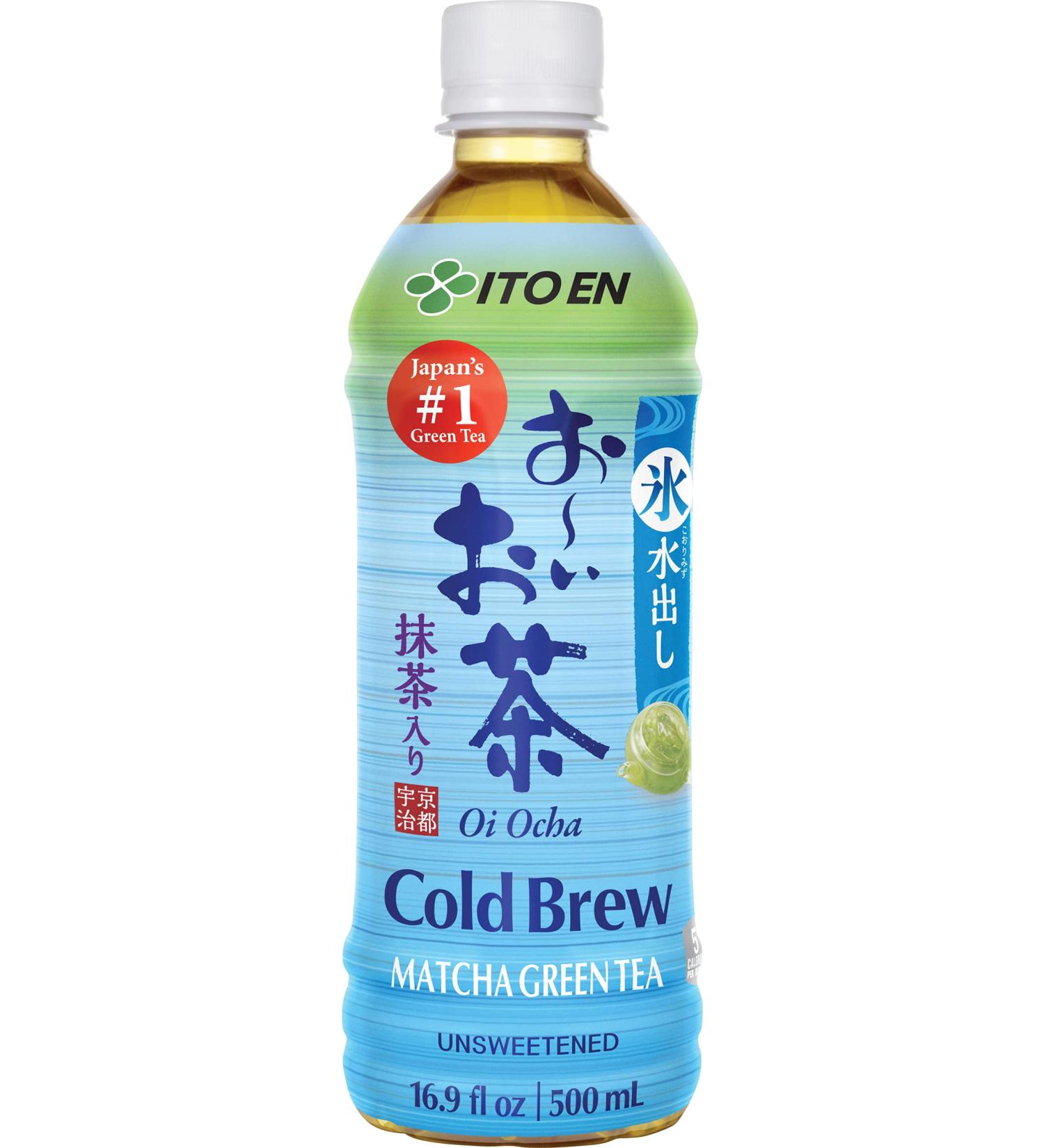 Ito En Oi Ocha Matcha Cold Brew Green Tea - Unsweetened Vegan & Gluten-Free (500ml Bottle) - International Shipping Available - Buy Online on GoSupps.com