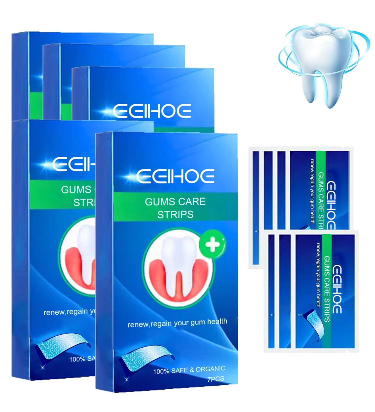 7-Piece Gum Care Strips & Tooth Whitening Stickers | Promote Gum Health & Repair Tissue - Buy Online on GoSupps.com