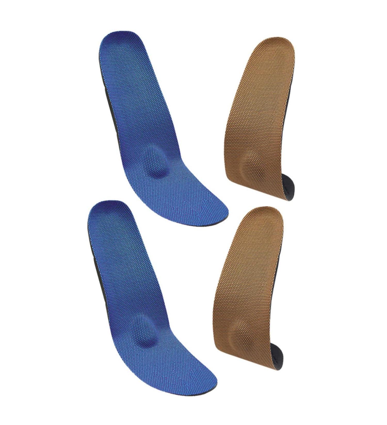 Orthopedic Tan Sneakers with Arch Support | 2 Pairs Insole Plantar Fasciitis Sports Shoes | Healeved Elastic Absorption Insoles - 25.5X8.2X2.3cm - Buy Online on GoSupps.com