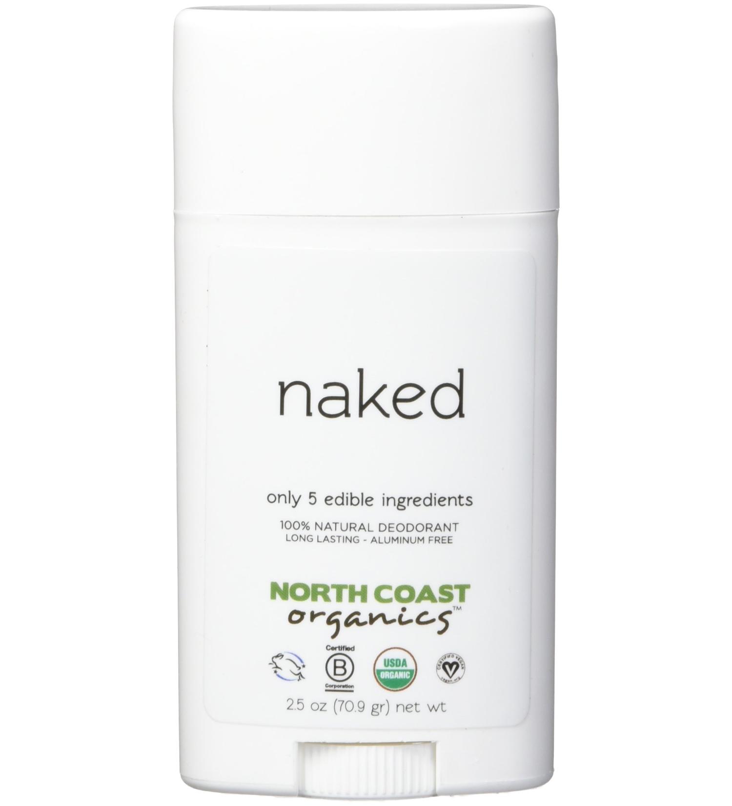 NORTH COAST ORGANICS Naked Organic Deodorant - Natural, Aluminum-Free, 2.5oz - Buy Online on GoSupps.com