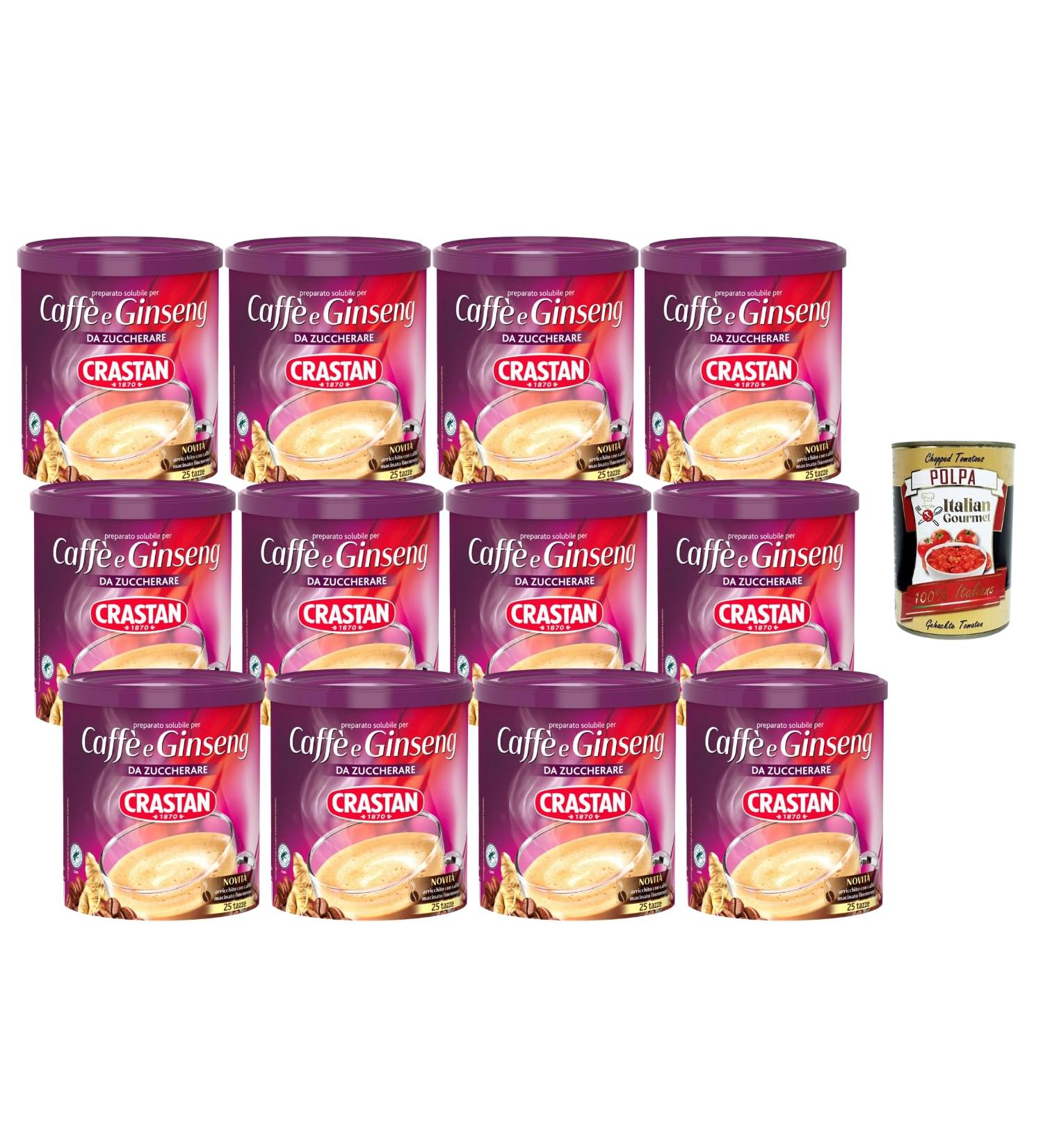  Italian Gourmet E.R. Italian Gourmet Instant Coffee and Ginseng Blend for Sweetening Pack of 12 x 200g Packs Creamy Hot Drink Instant Powder Breakfast and Break Italian Specialty + Polpa - Buy Online on GoSupps.com