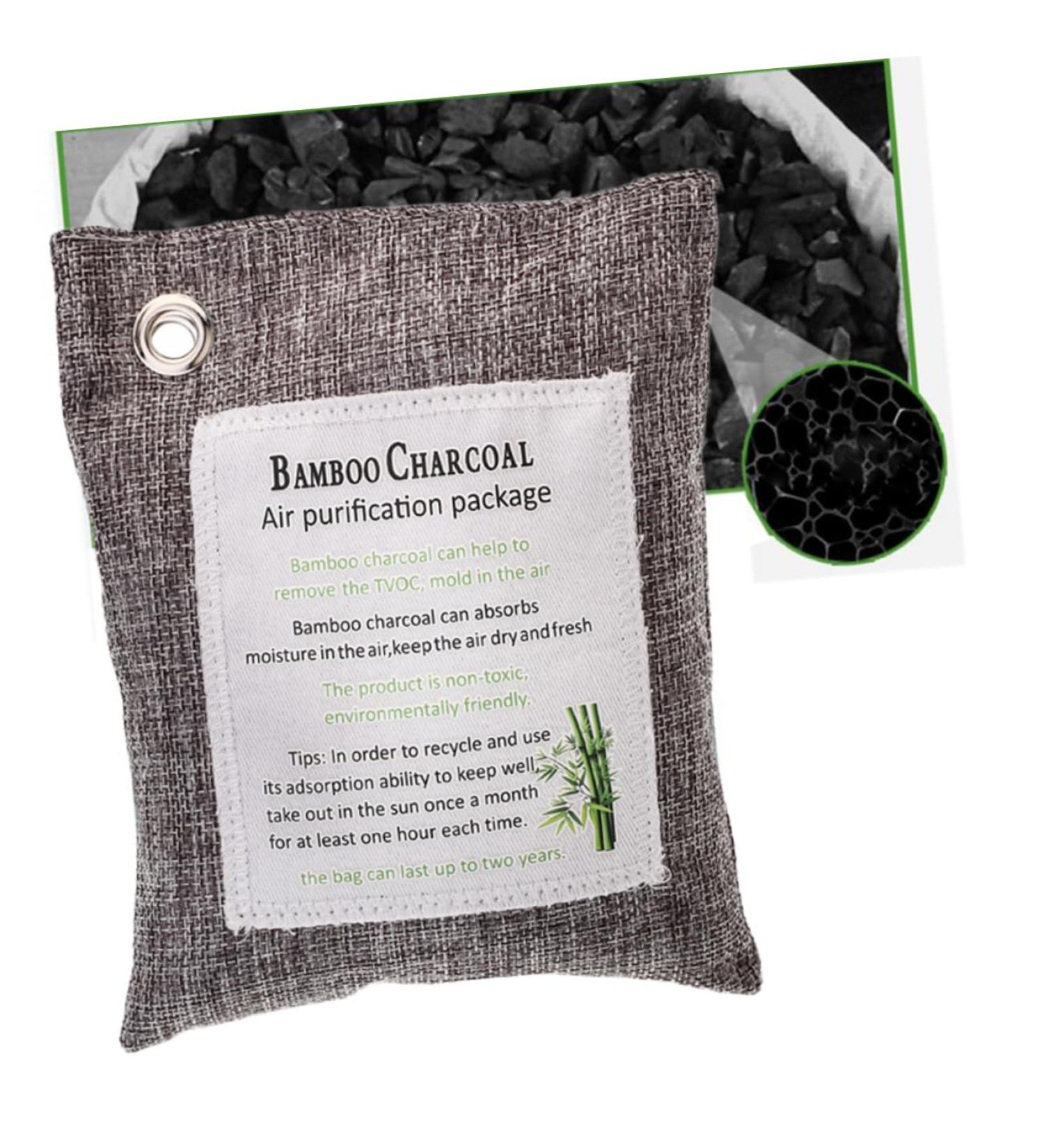 PartyKindom 2 Pcs Bamboo Charcoal Air Freshener Odor Remover - Natural Deodorizer for Home & Travel - Buy Online on GoSupps.com