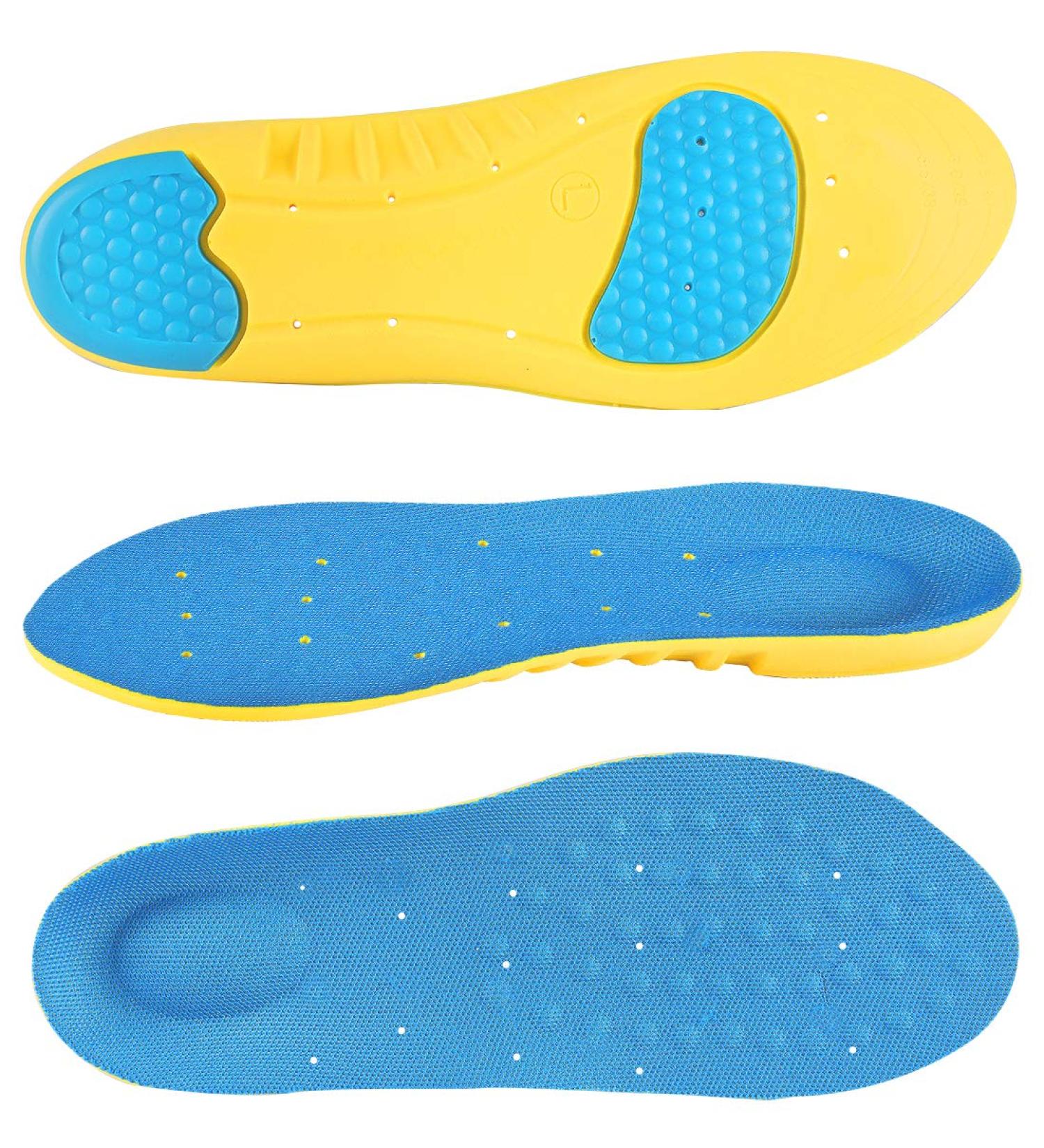 Memory Foam Insoles for Men Women & Kids - Arch Support Cushion & Shock Absorption Relieve Foot Pain (L Size: M 8-12 / W 10-15) - International Shipping Available - Buy Online on GoSupps.com