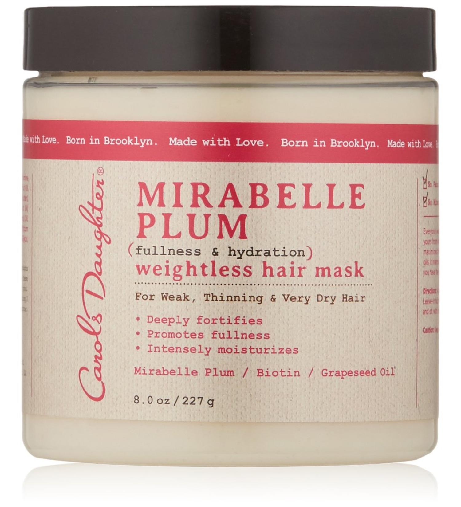 Mirabelle Plum Weightless Hair Mask 8 oz by Carol's Daughter - Packaging May Vary - Buy Online on GoSupps.com