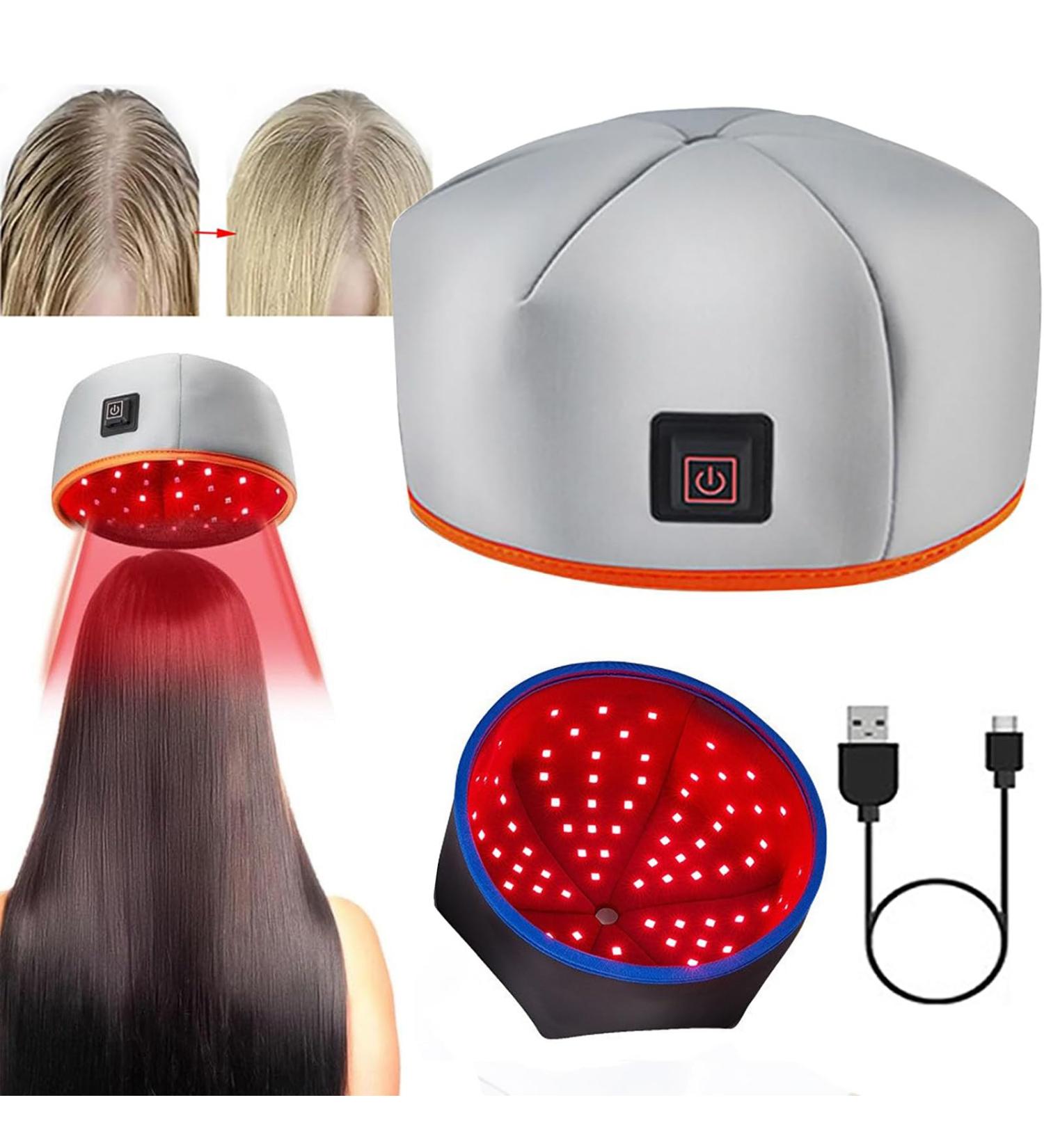 SNBGRYE Hair Growth Helmet (660nm 850nm) Dual Wavelength Light Therapy Cap 3-Speed Adjustment Improve Scalp Health B - Buy Online on GoSupps.com