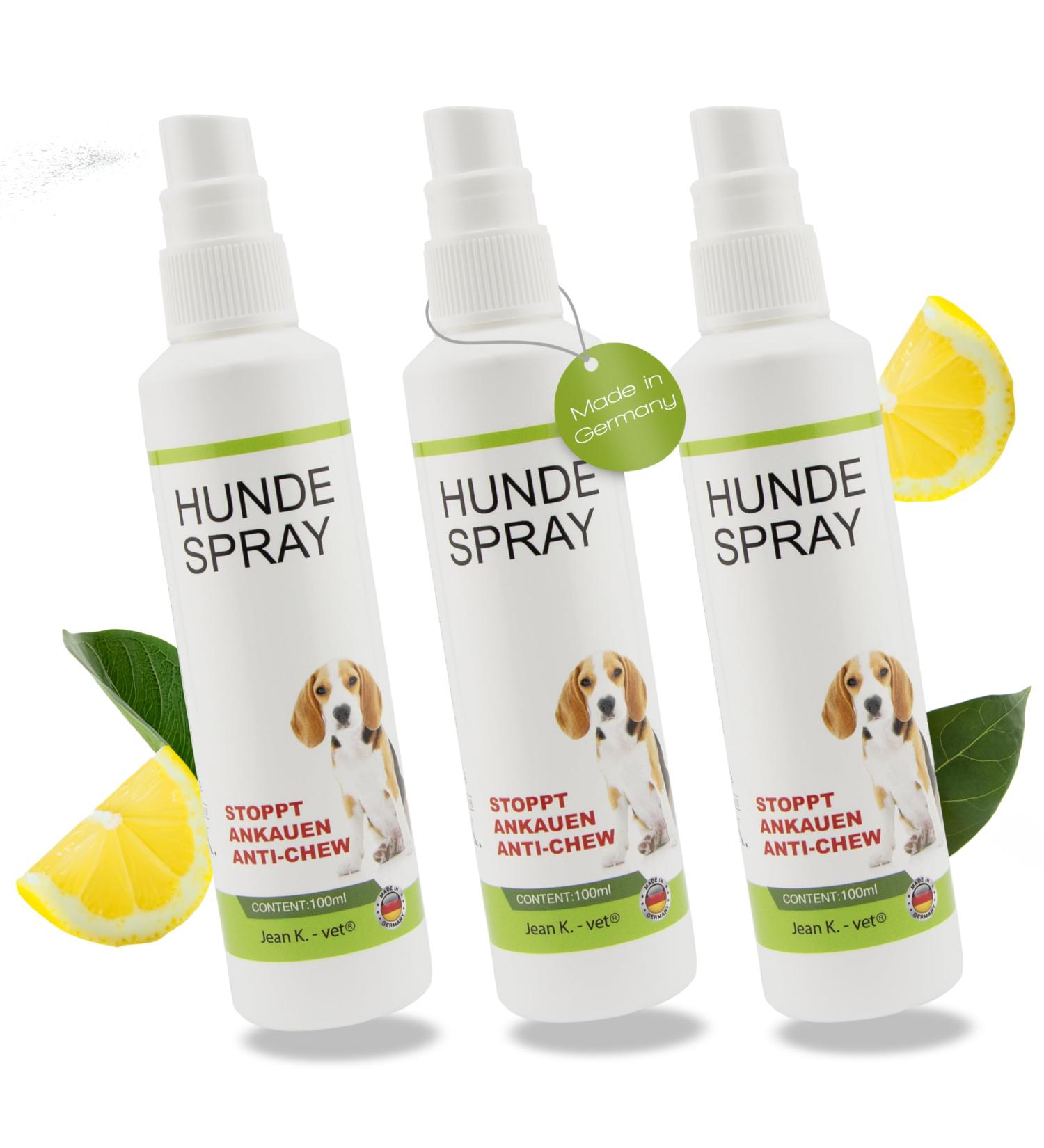 Jean K. Vet 3x Defense Spray for Dogs & Cats - Anti-Urinating & Anti-Scratching Furniture Solution - 100ml Odorless Effective Indoor Pet Protection - Buy Online on GoSupps.com