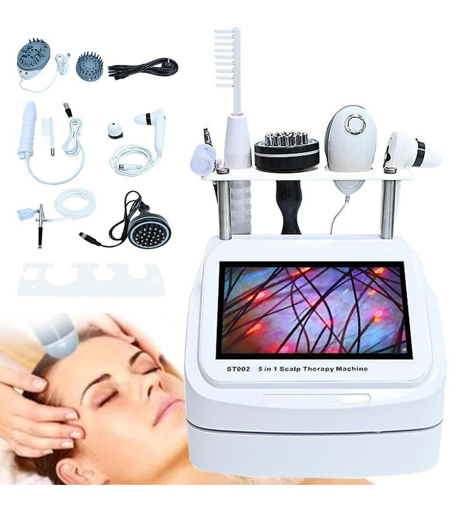 SNBGRYE Hair Analyzer for Skin Diagnosis Scalp Detacher Multifunctional Hair Follicle Analyzer with 5 Handles - Buy Online on GoSupps.com
