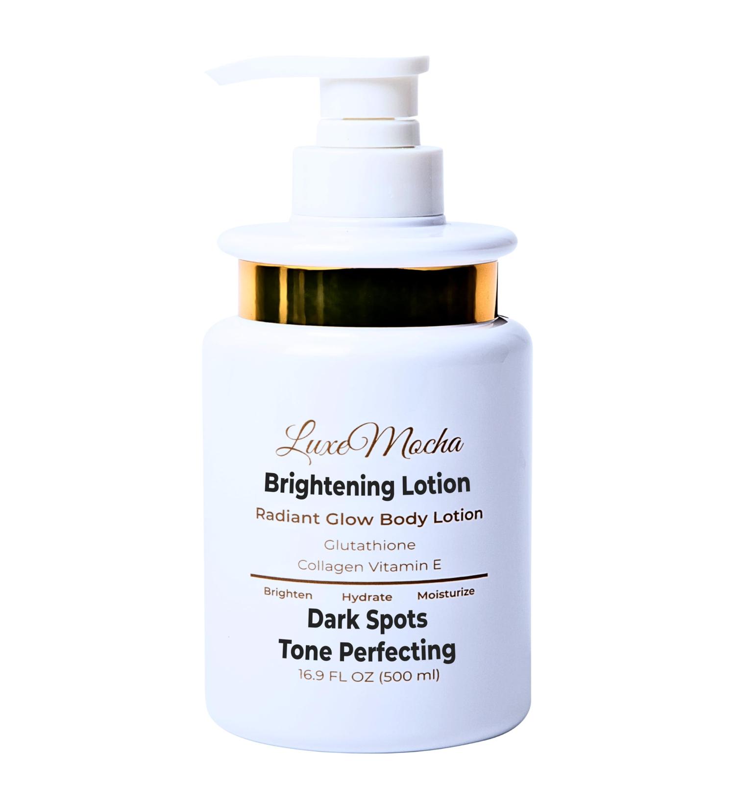 Skin Brightening Lotion Glutathione & Collagen Cream for Dark Spots Fine Lines & Even Skin Tone (16.9 Fl Oz - Buy Online on GoSupps.com