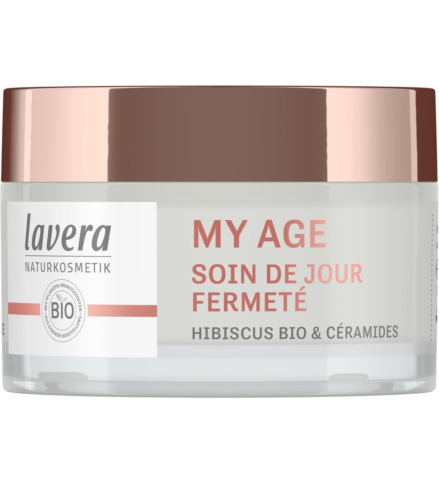 lavera My Age Firming Day Cream - organic hibiscus & plant ceramides - reduces pigmentation spots - natural cosmetics - vegan - organic (1 x 50 ml) - Buy Online on GoSupps.com