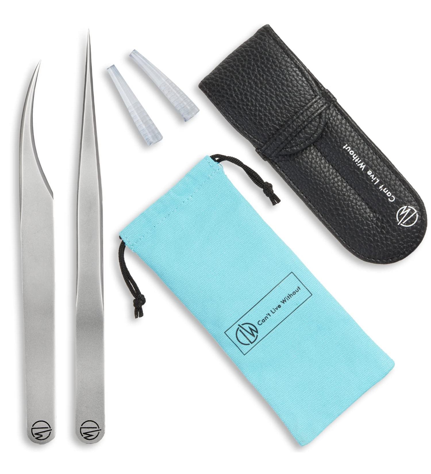 CLW Eyelash Extension Tweezers Set - Professional Isolation and Volume Lash Tweezers - Buy Online on GoSupps.com