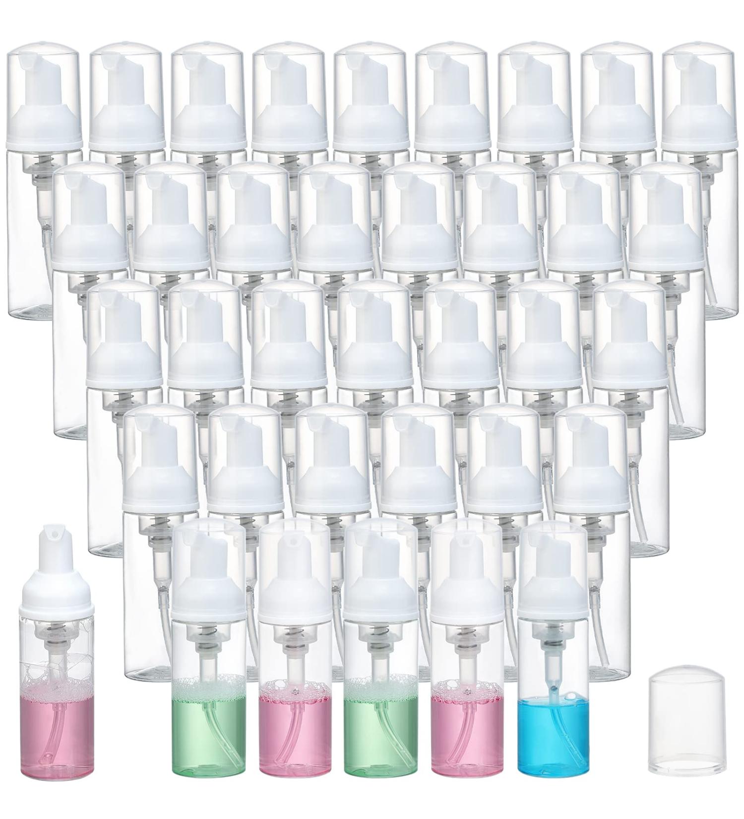 36 pcs 2oz Empty Foam Soap Dispensers - Refillable Mini Bottles for Lash Cleanser, Shampoo, Hand Sanitizer - BPA-Free Clear Container for Cosmetics - Buy Now! - Buy Online on GoSupps.com