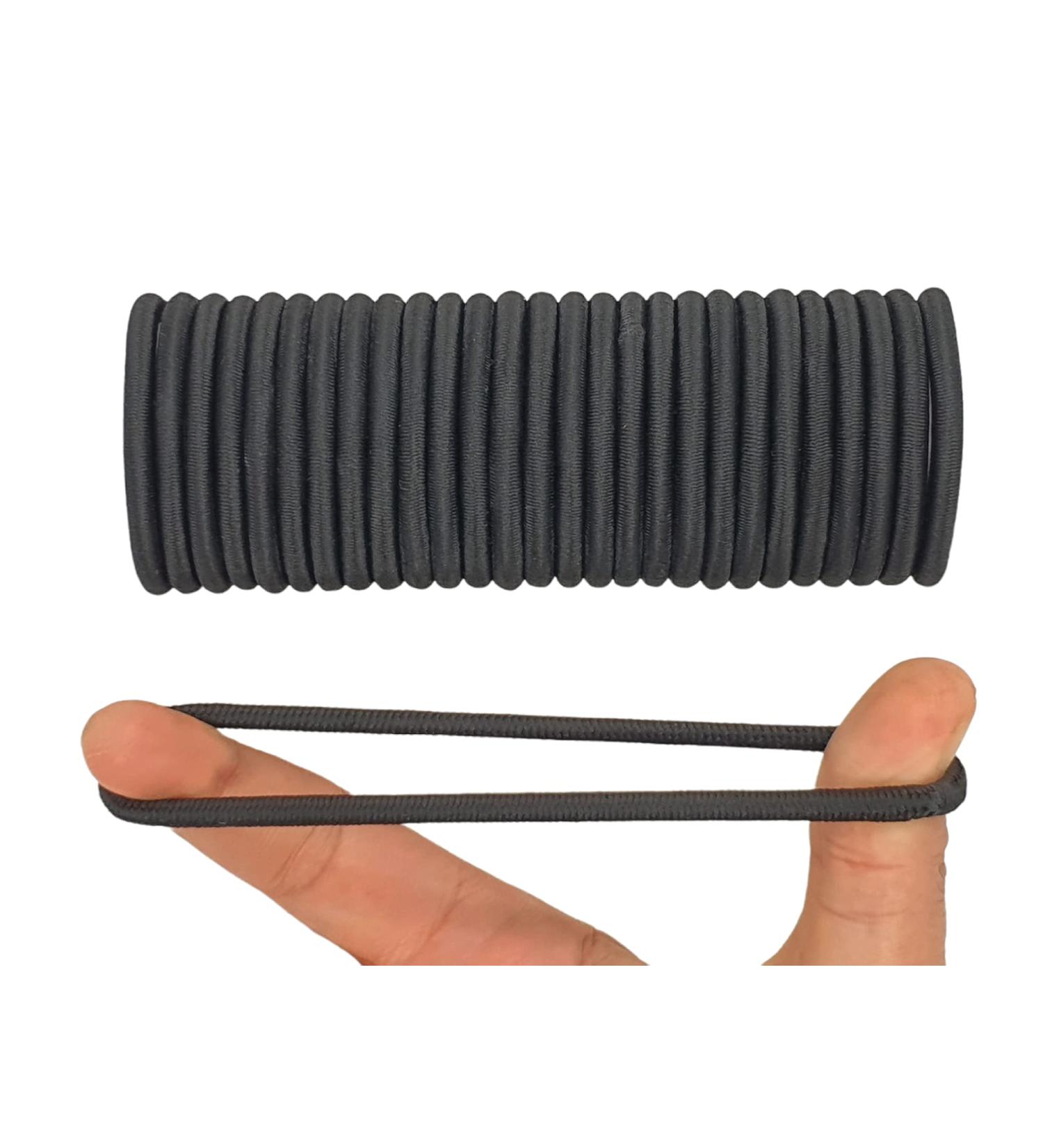 20 PCS 4mm Extra Strong Black Elastic Hair Bands - No Metal Ponytail Holders for Women, Men, Kids - Bulk Hair Ties - Buy Online on GoSupps.com