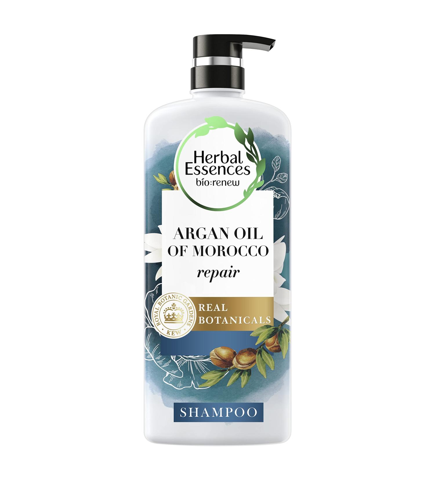 Herbal Essences Shampoo with Argan Oil Of Morocco Safe for Color-Treated Hair Bio:Renew 20.2 Fl Oz