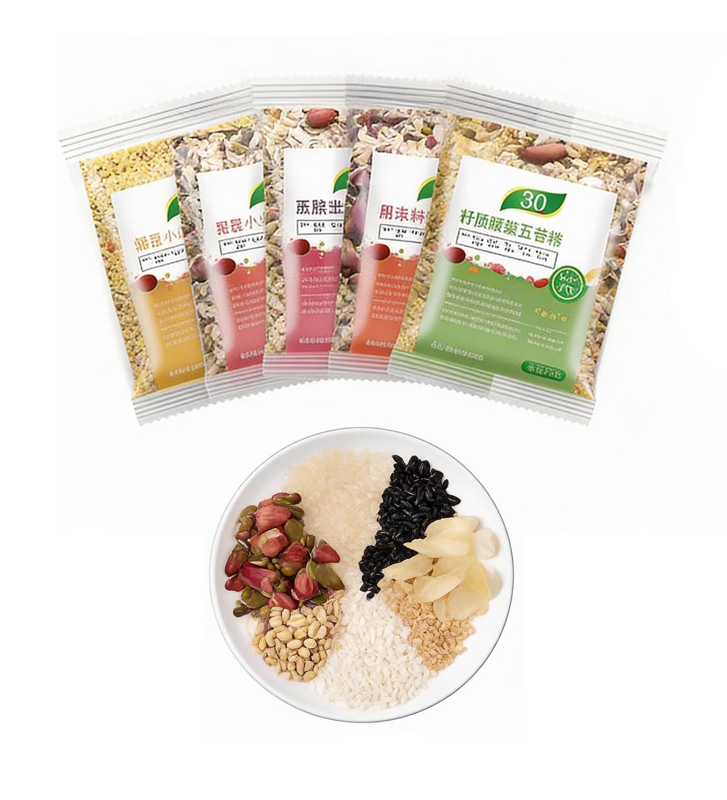 Kit De 30 Paquets 75 G Bouillie C r ales M lang es 8 Ingr dients Treasure Congee Petit-d jeuner Facile Cuisiner Grains Entiers Sains Sachets Ind pendants - Buy Online on GoSupps.com