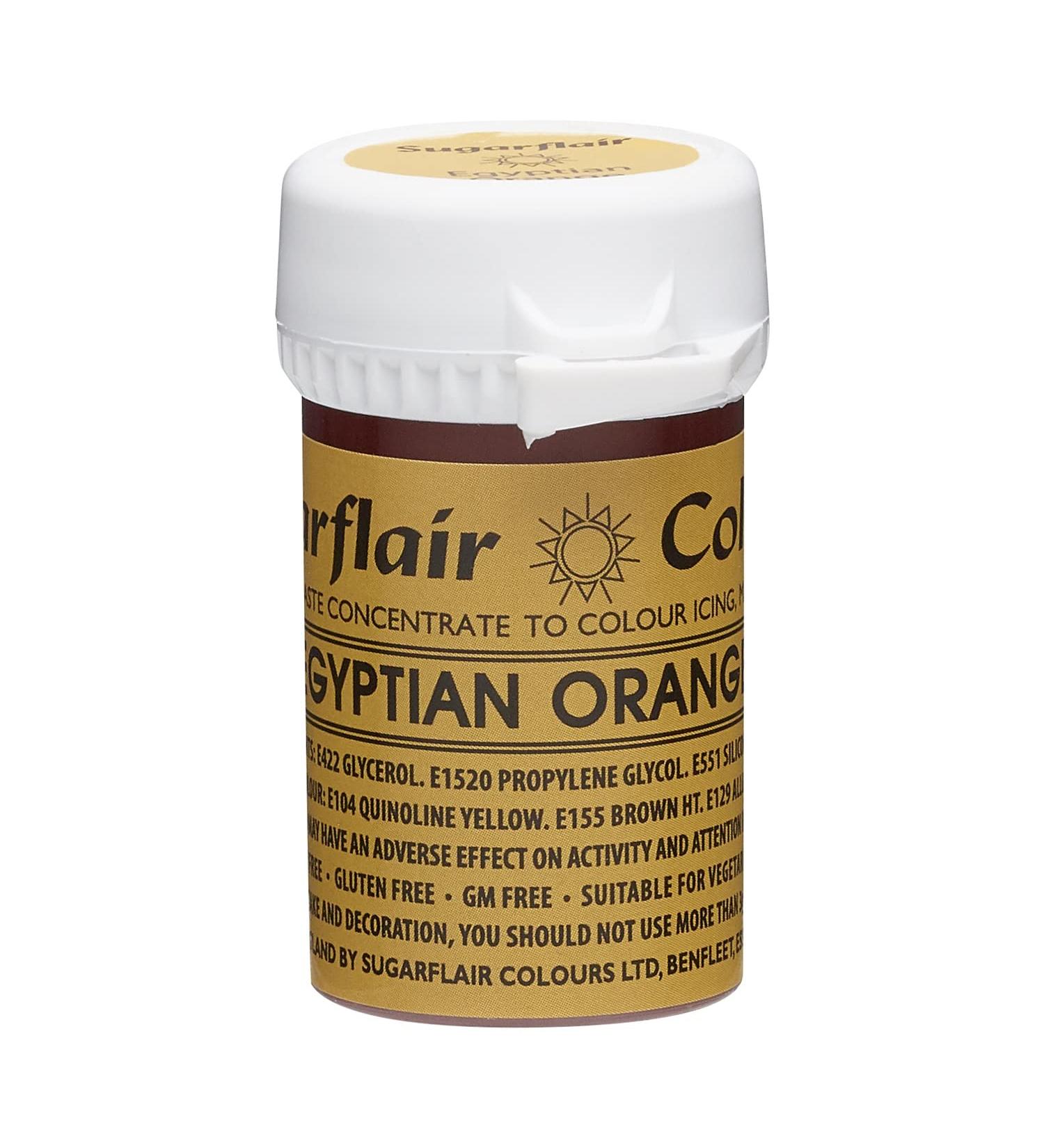 Egyptian Orange Sugarflair Spectral Concentrated Paste Colour